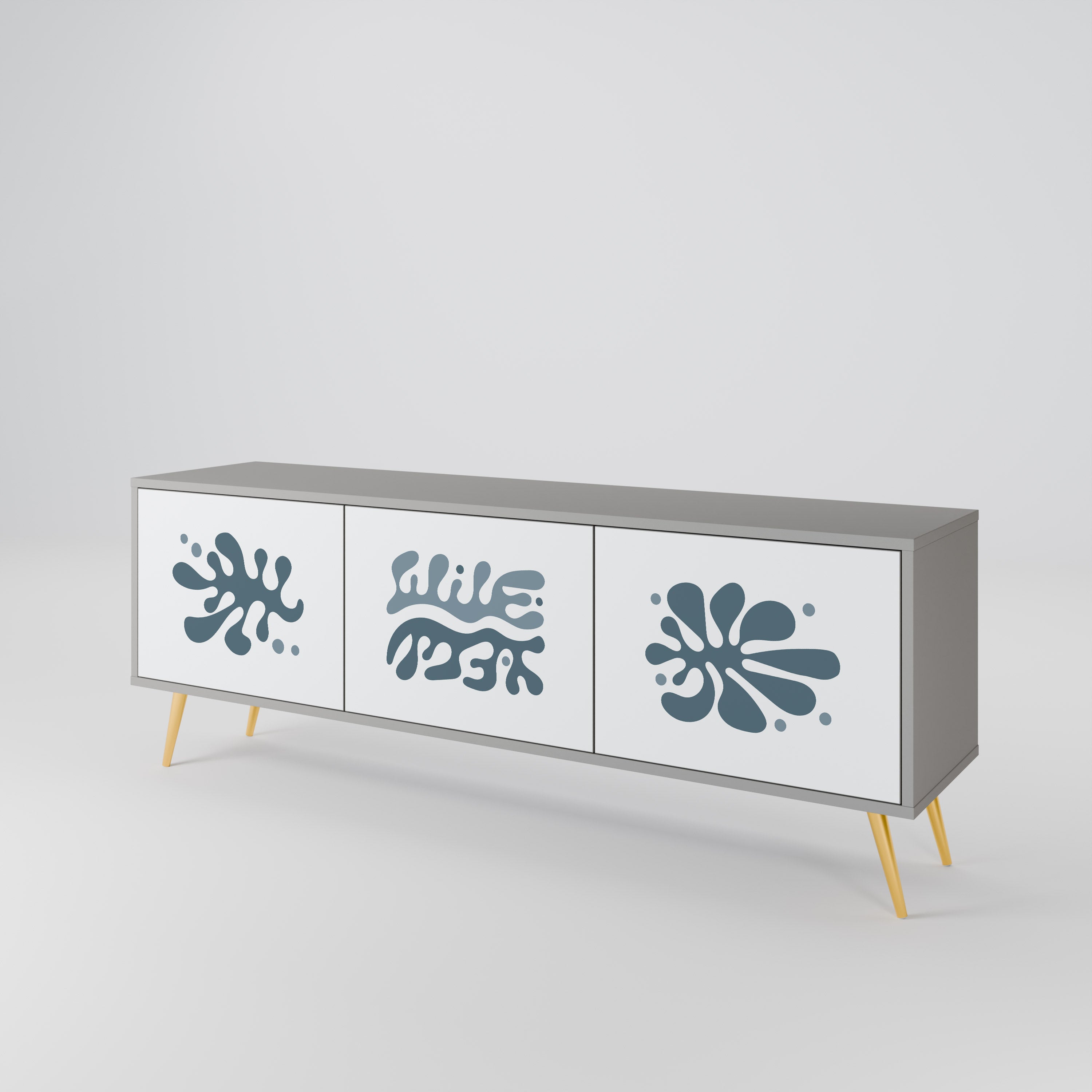 WONDERLAND VEGETATION Mueble de TV de 3 Puertas