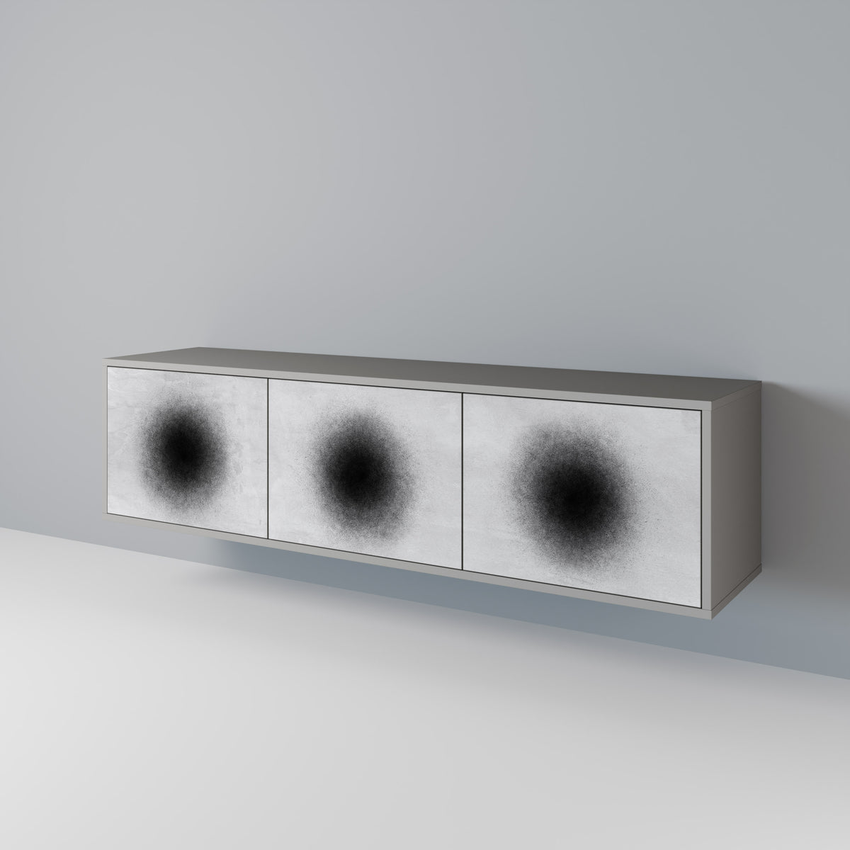 BLACK HOLE 3-Door TV Cabinet
