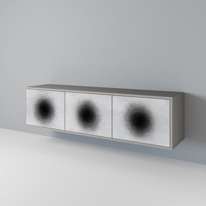 BLACK HOLE Třídveřový TV stolek