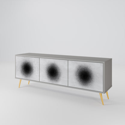 BLACK HOLE Třídveřový TV stolek