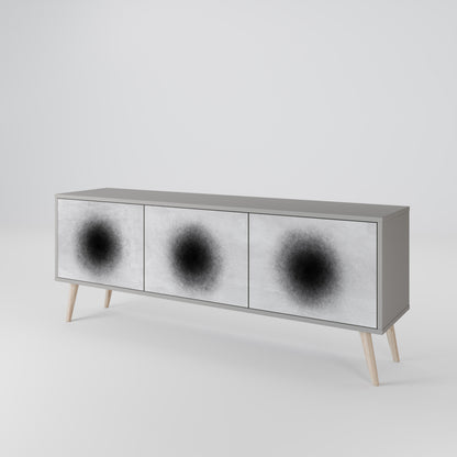 BLACK HOLE Třídveřový TV stolek