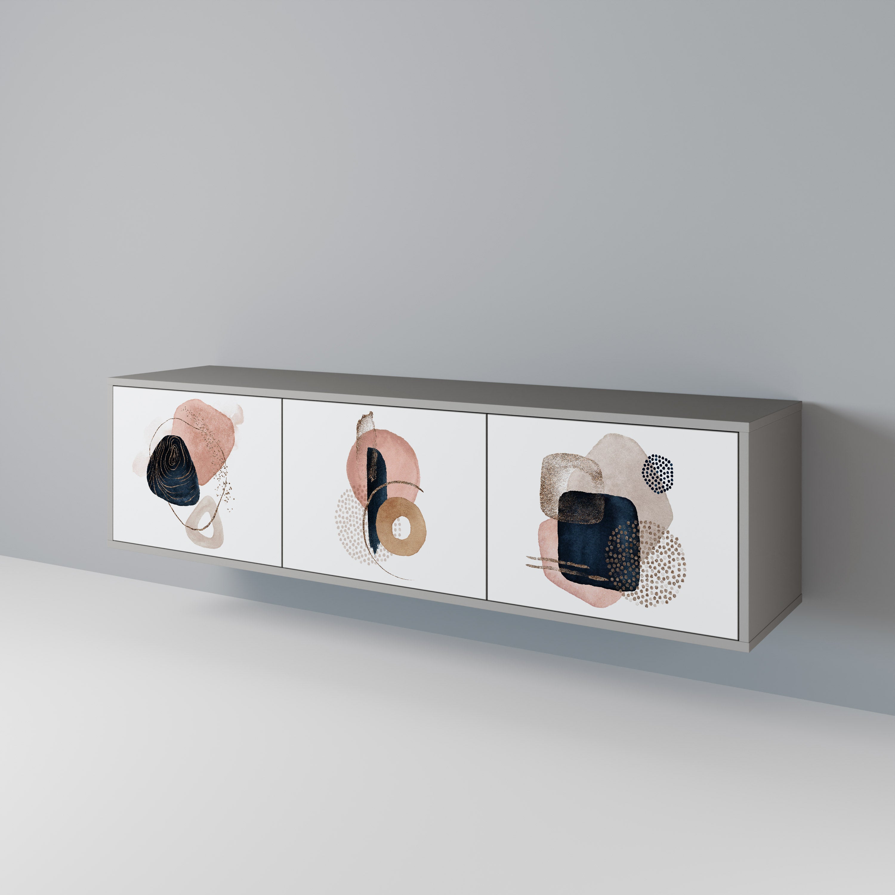 COLORFUL SHAPES Mueble de TV de 3 Puertas