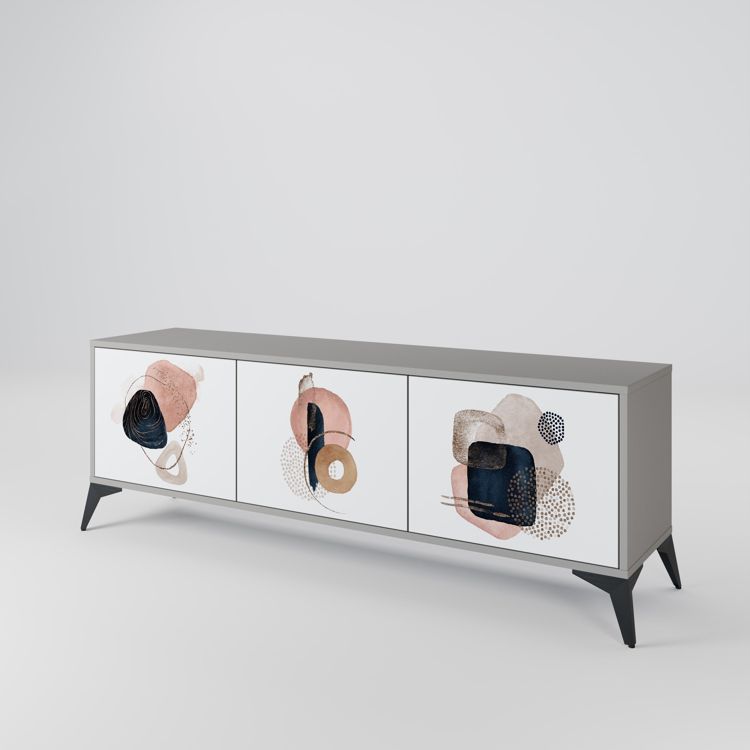 COLORFUL SHAPES Mueble de TV de 3 Puertas
