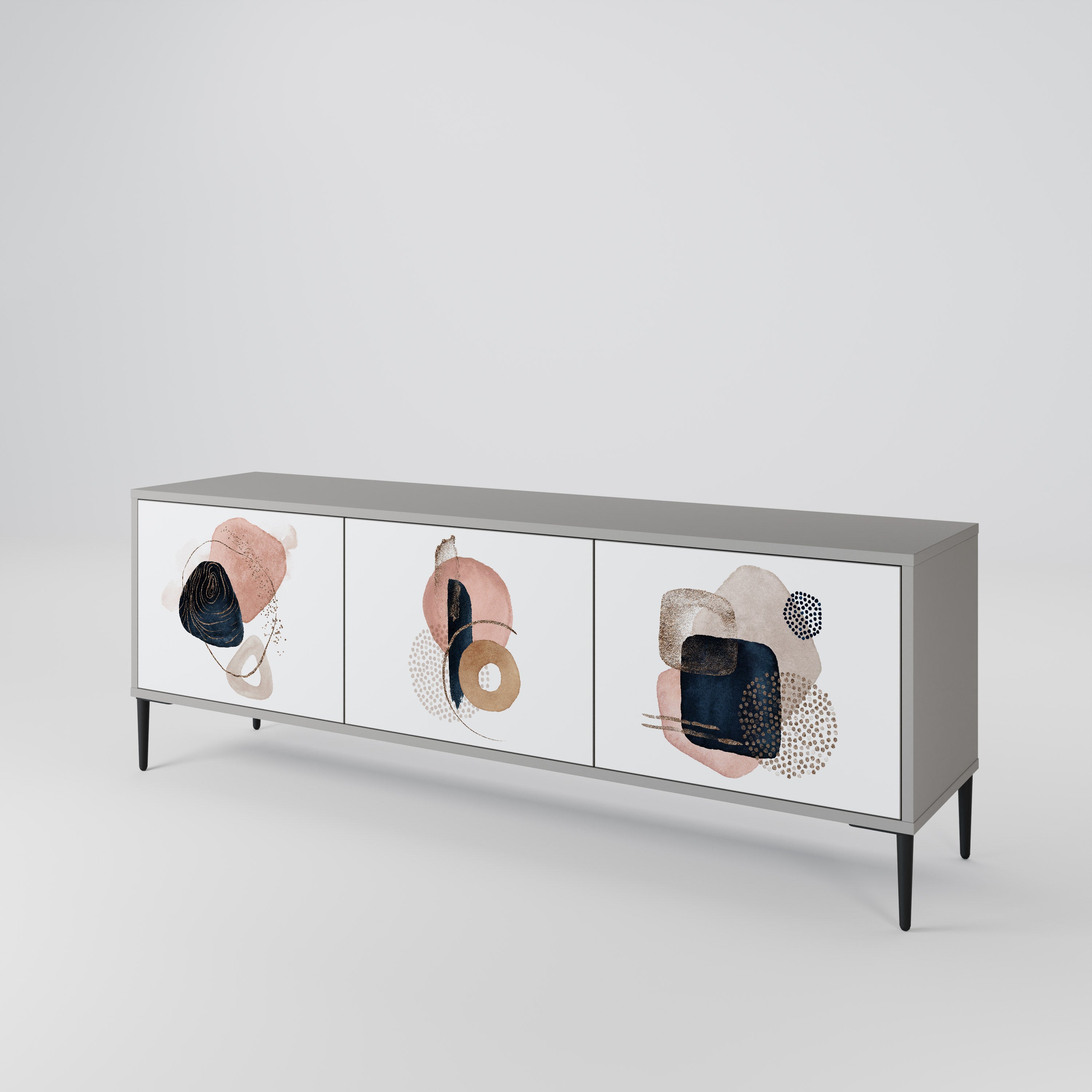 COLORFUL SHAPES Mueble de TV de 3 Puertas