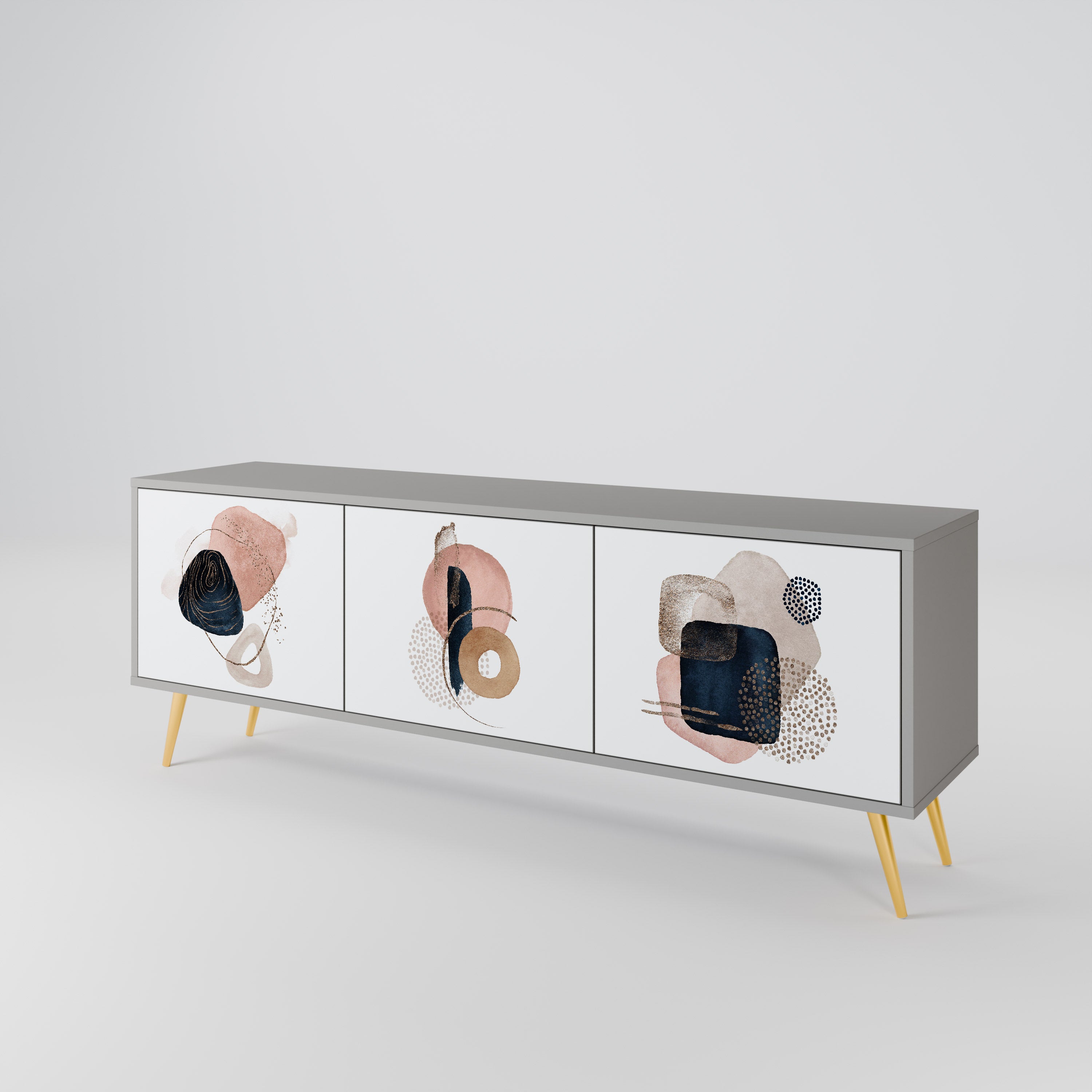 COLORFUL SHAPES Mueble de TV de 3 Puertas