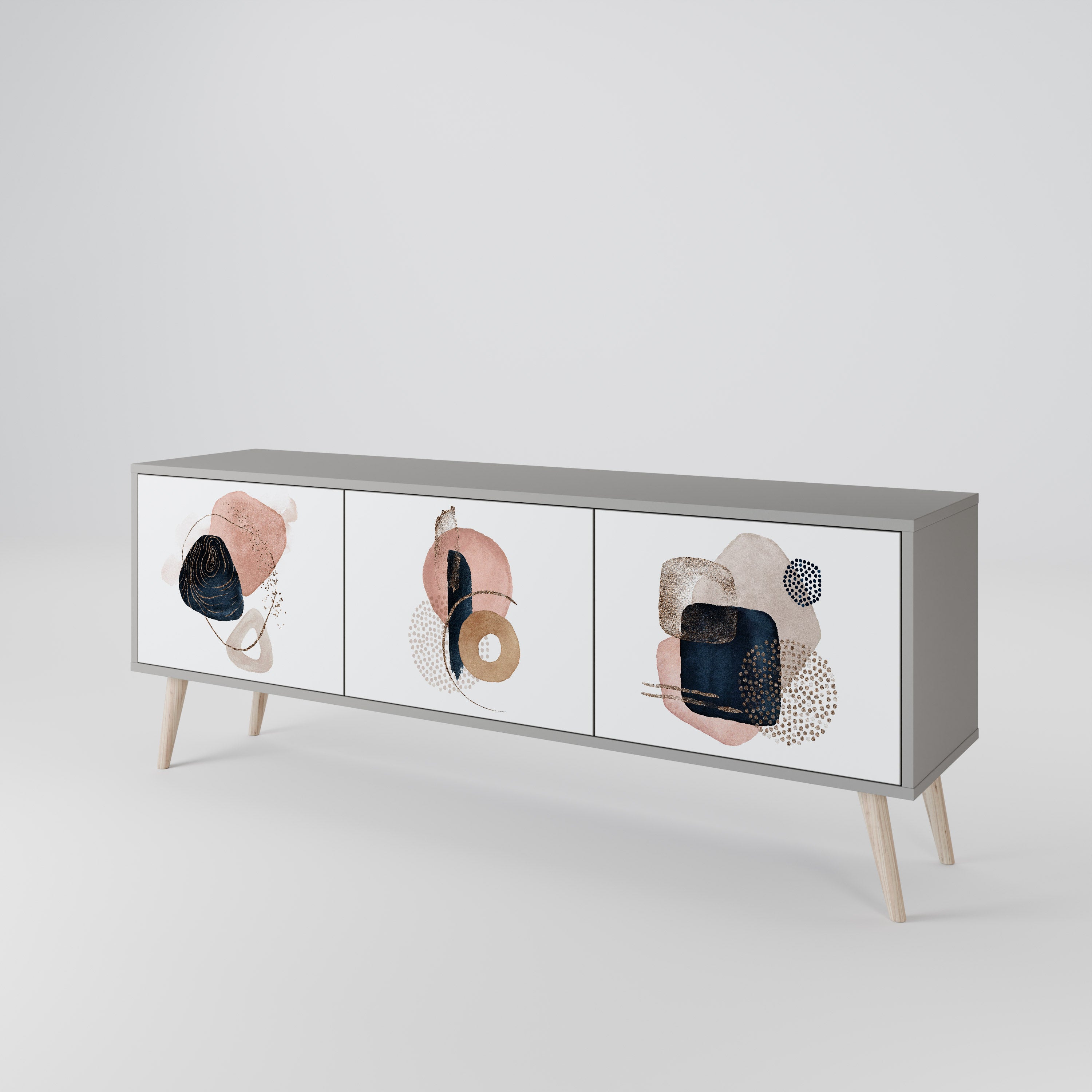 COLORFUL SHAPES Mueble de TV de 3 Puertas