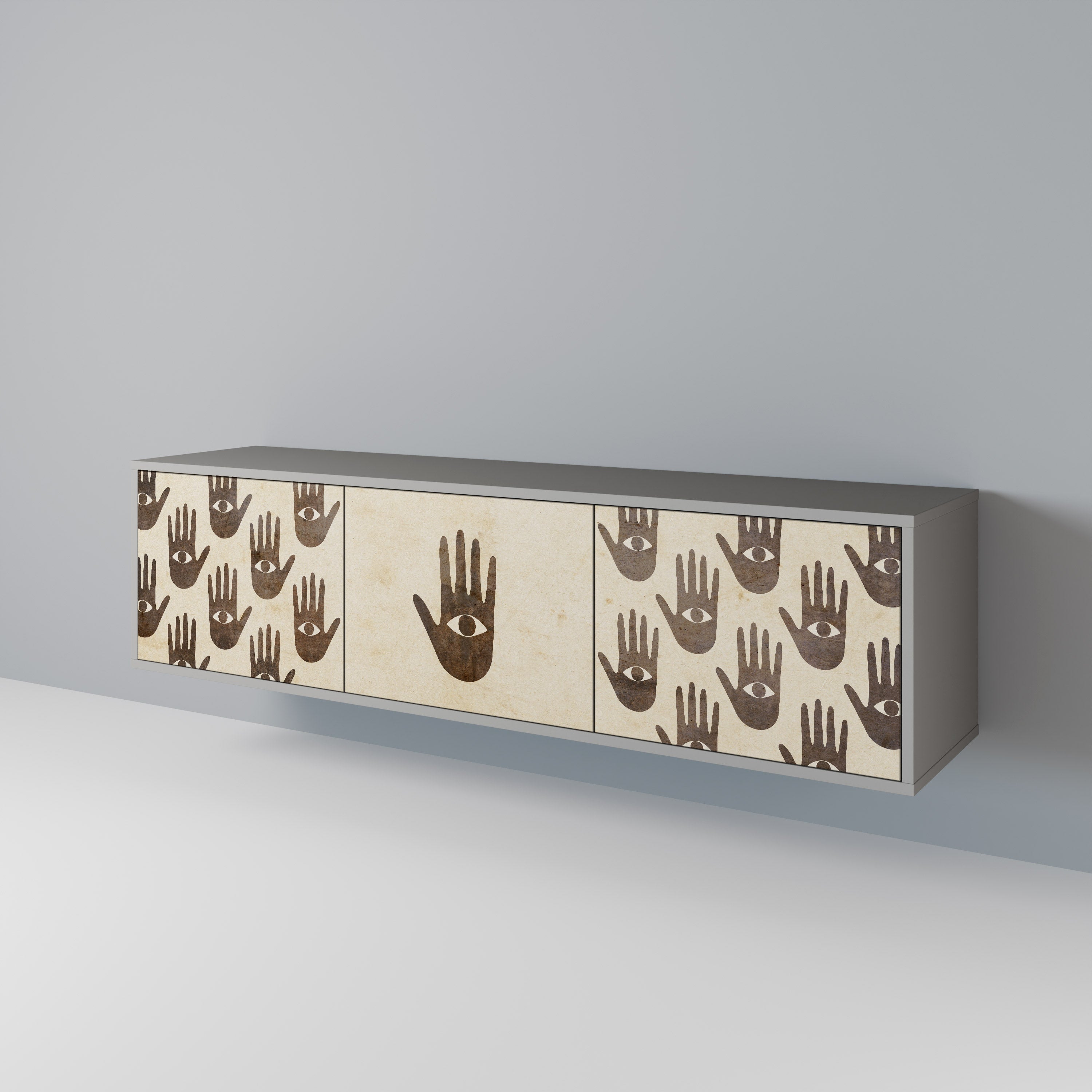 SEE MORE Mueble de TV de 3 Puertas