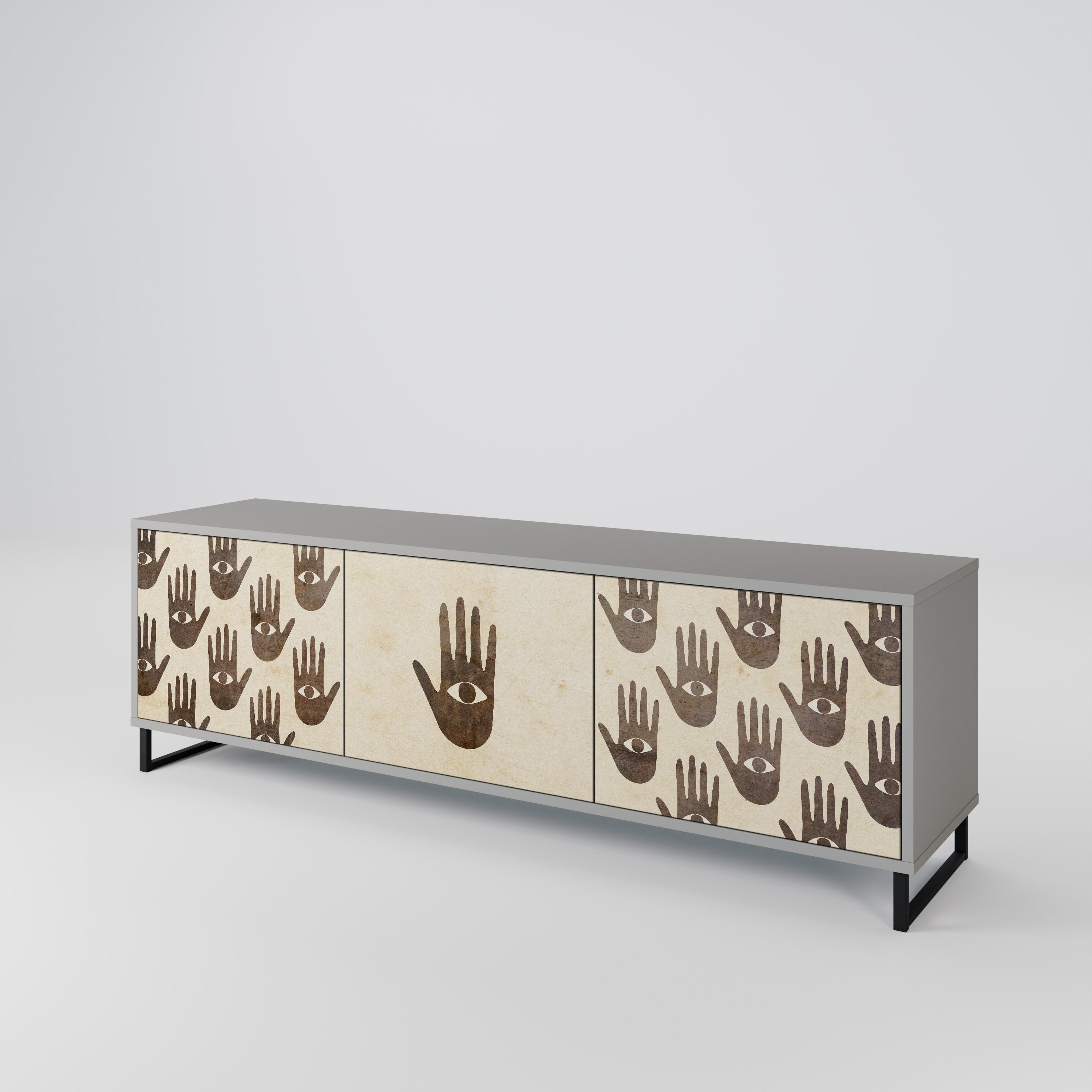 SEE MORE Mueble de TV de 3 Puertas
