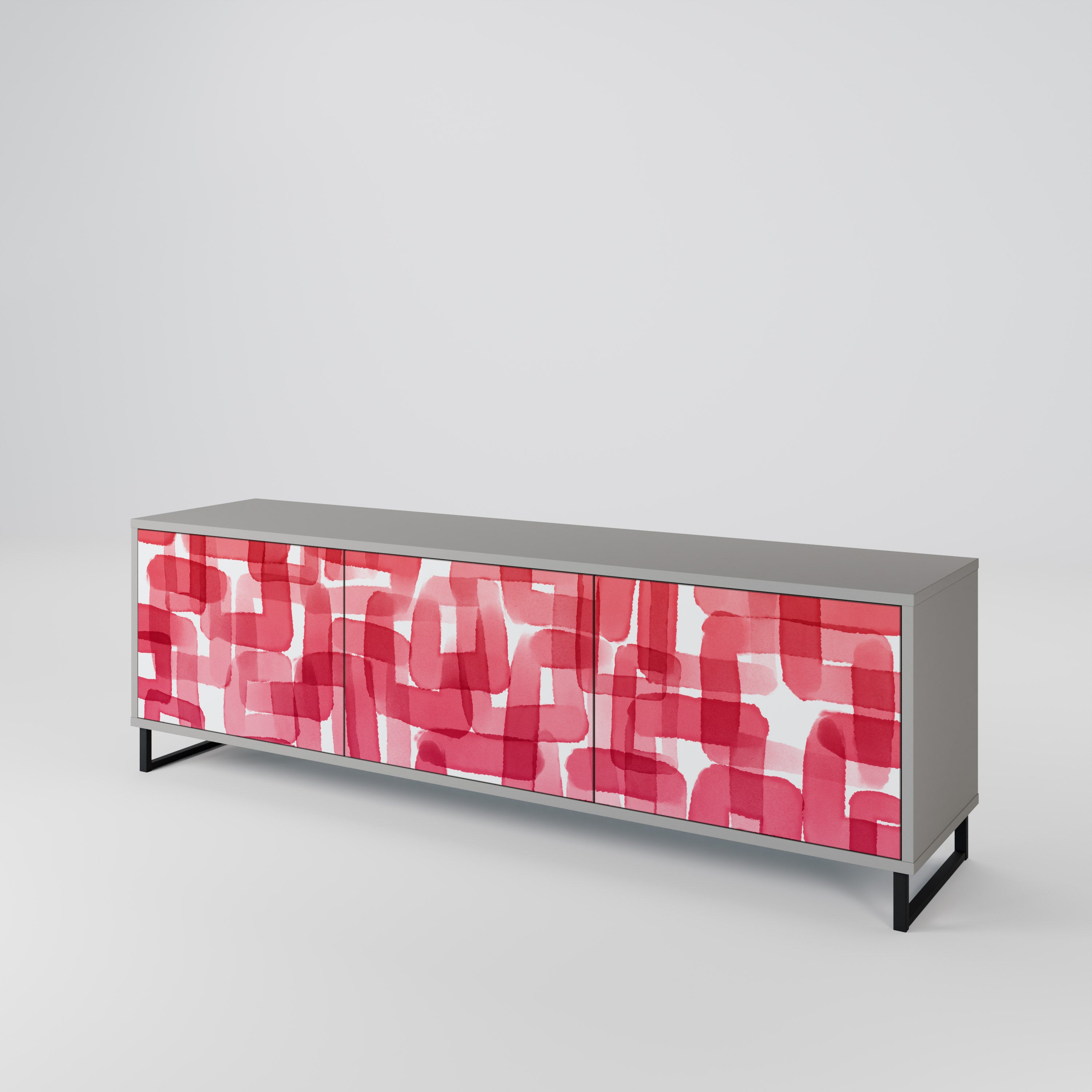 KALEIDOSCOPIC CUBISM Mueble de TV de 3 Puertas