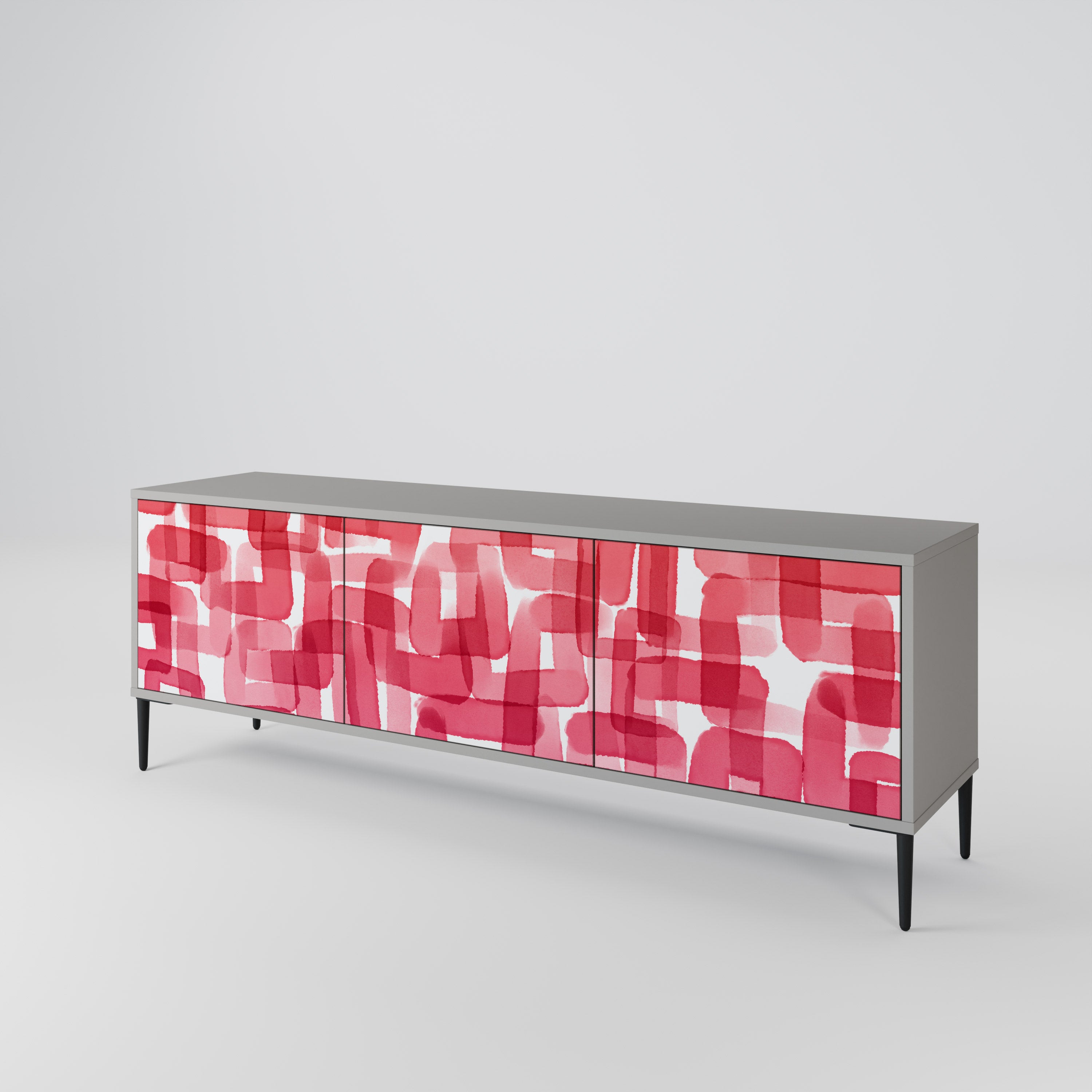 KALEIDOSCOPIC CUBISM Mueble de TV de 3 Puertas