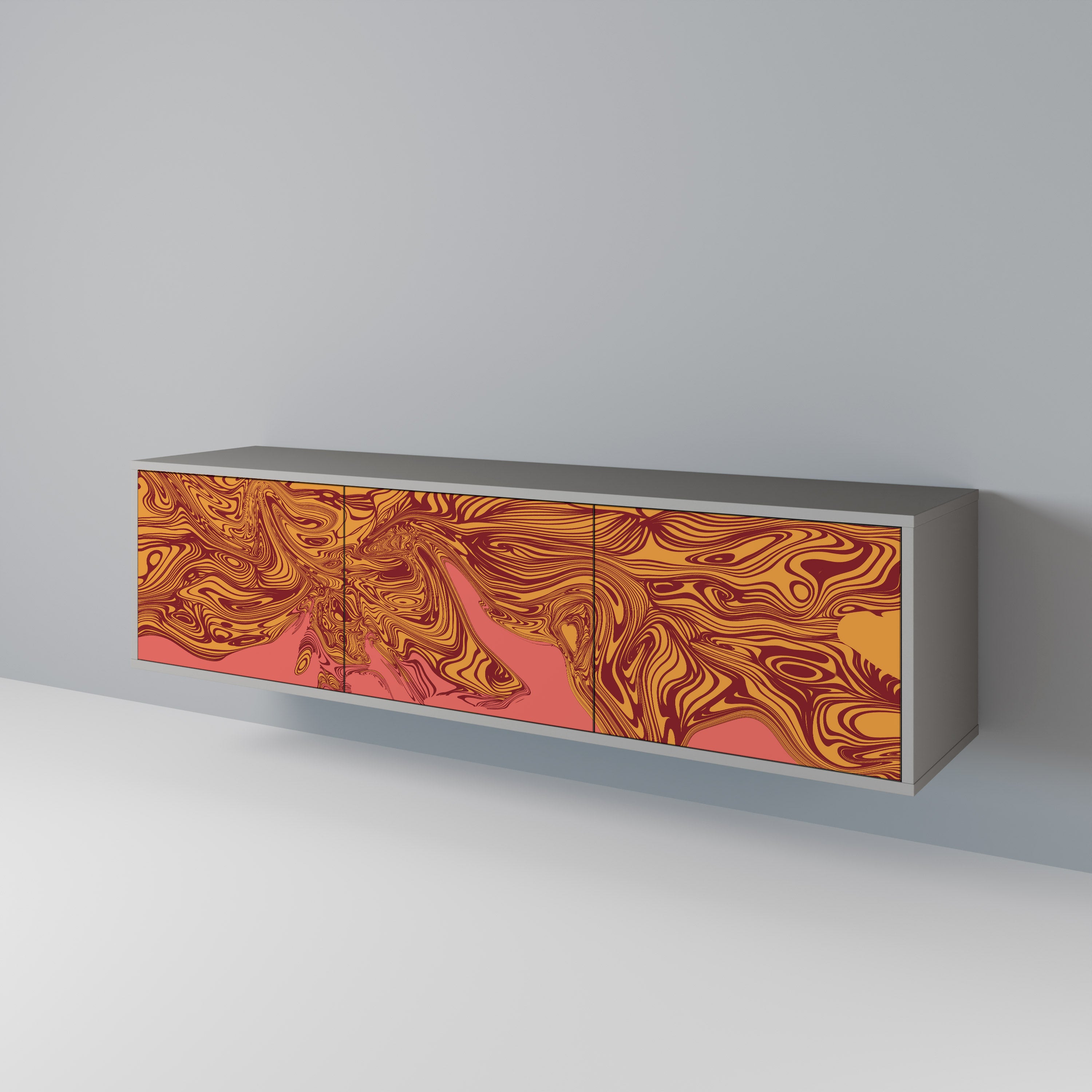 FLOATING THOUGHTS Mueble de TV de 3 Puertas