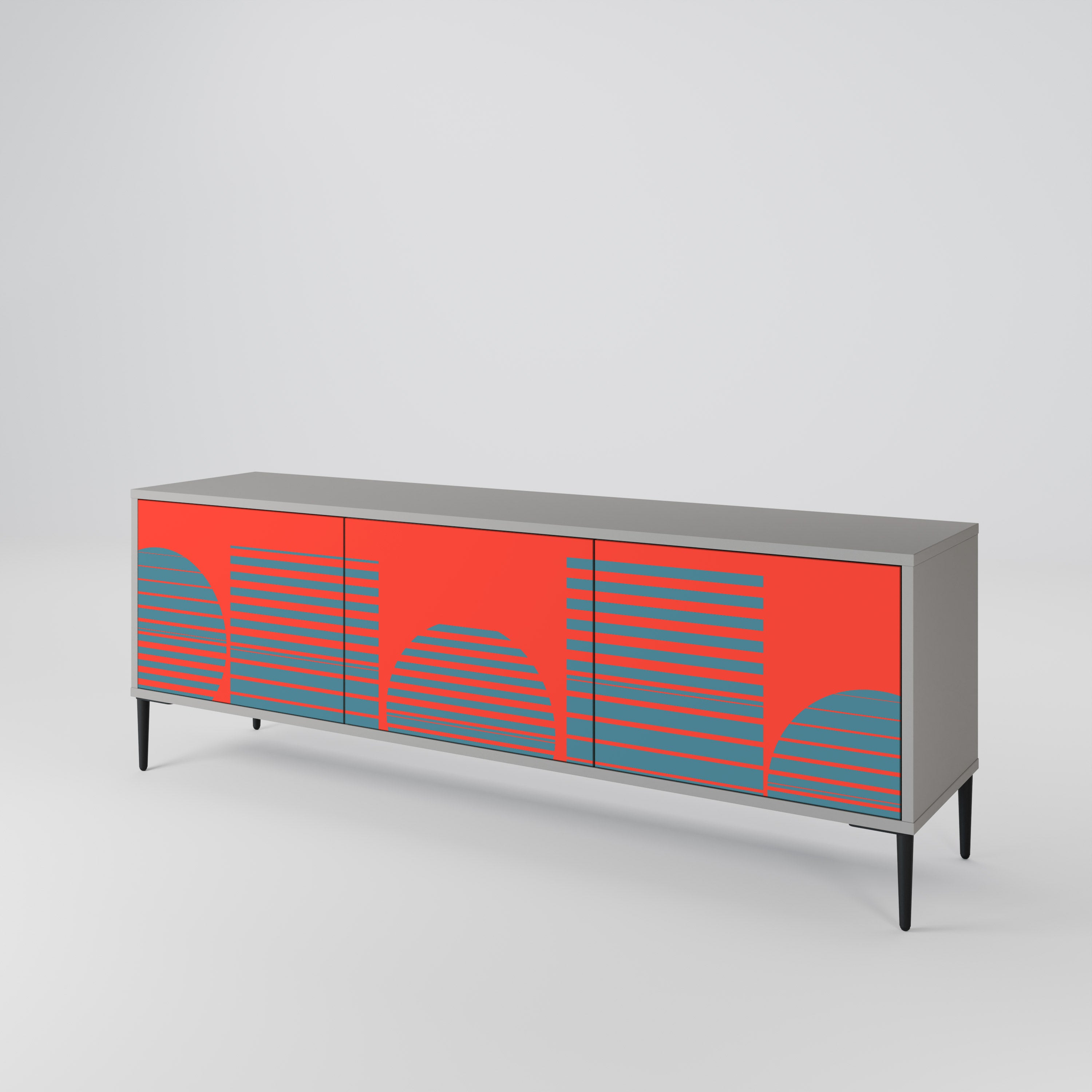 RISING GEOMETRY STARS Mueble de TV de 3 Puertas