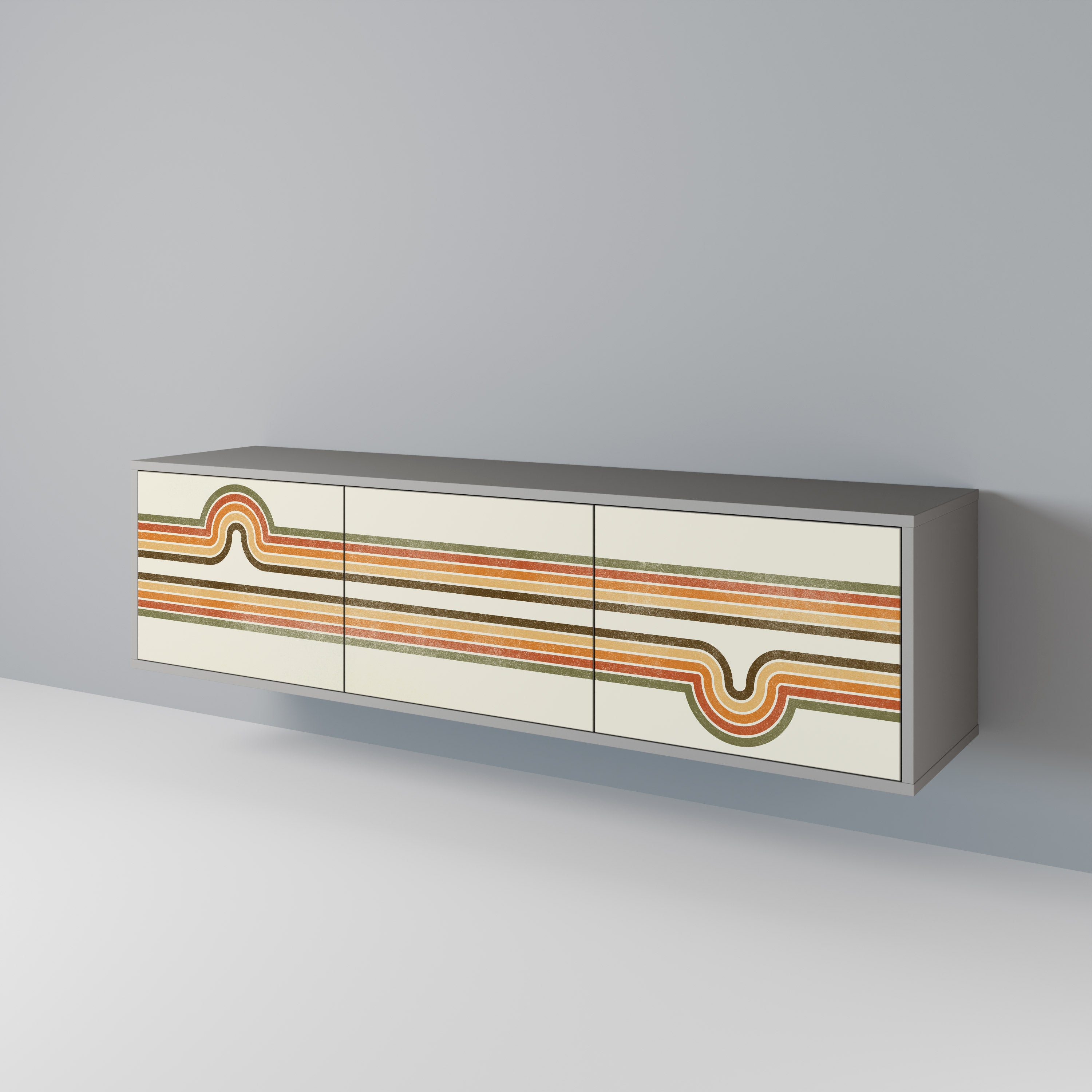 EXCEPTIONAL STREAM Mueble de TV de 3 Puertas