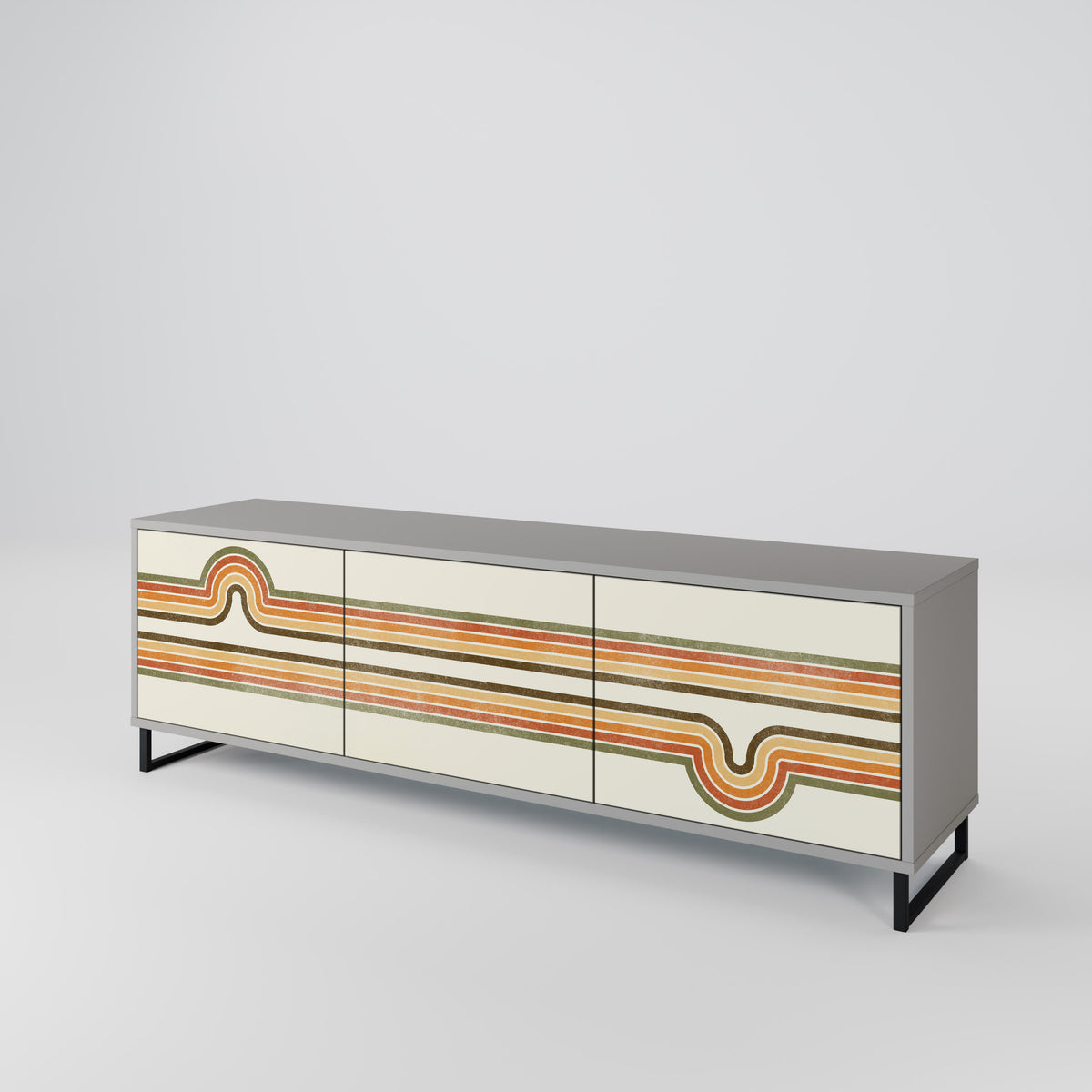 EXCEPTIONAL STREAM 3-Door TV Cabinet