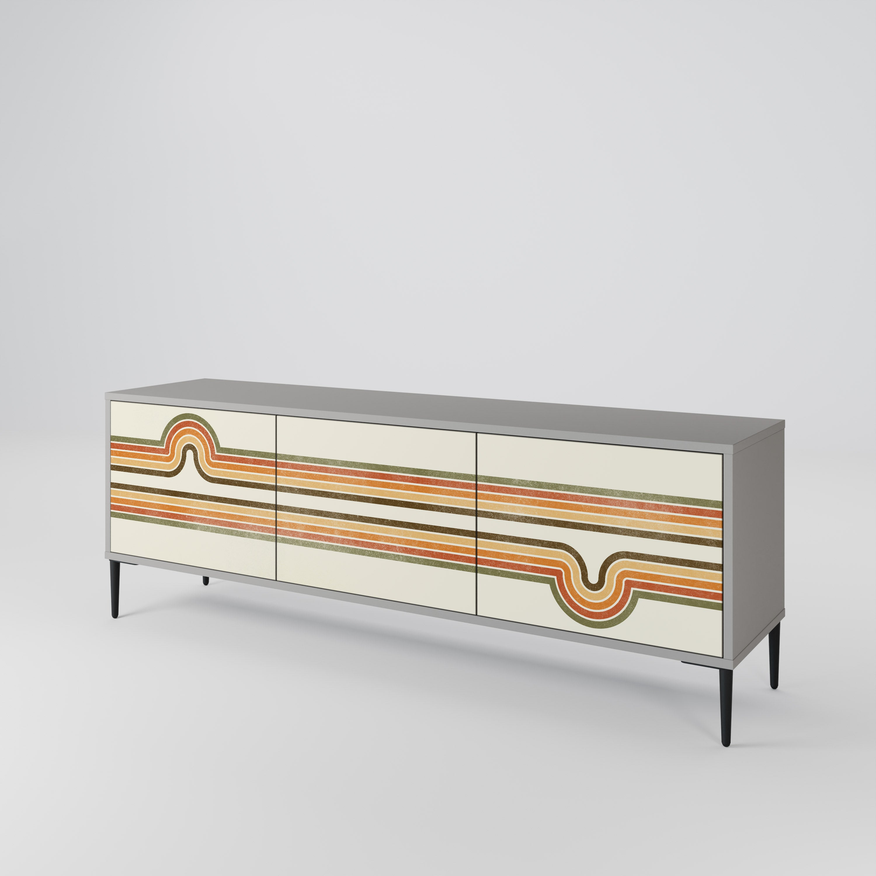 EXCEPTIONAL STREAM Mueble de TV de 3 Puertas