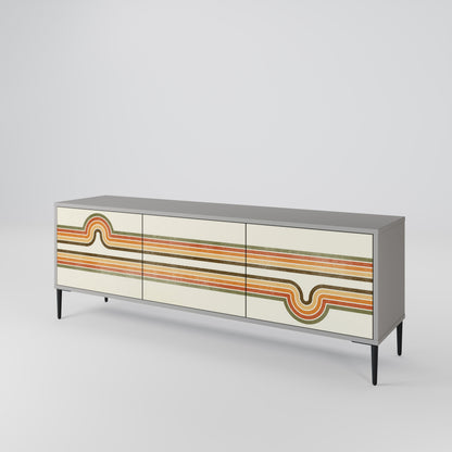 EXCEPTIONAL STREAM Mueble de TV de 3 Puertas