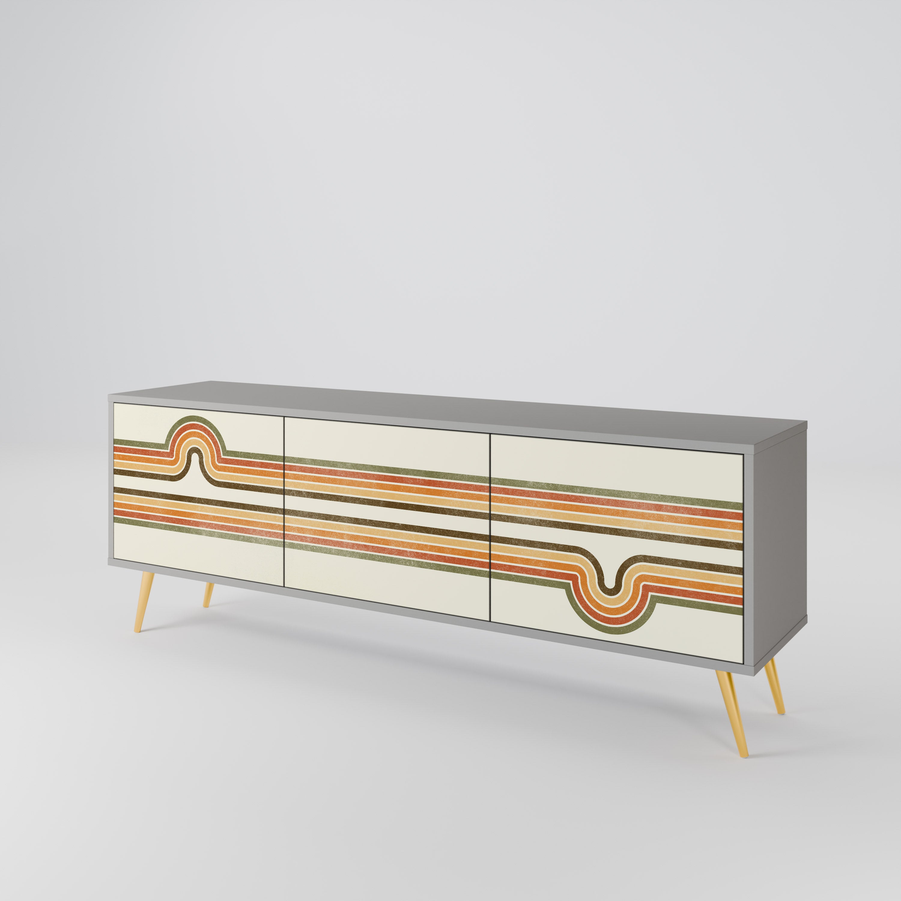 EXCEPTIONAL STREAM Mueble de TV de 3 Puertas