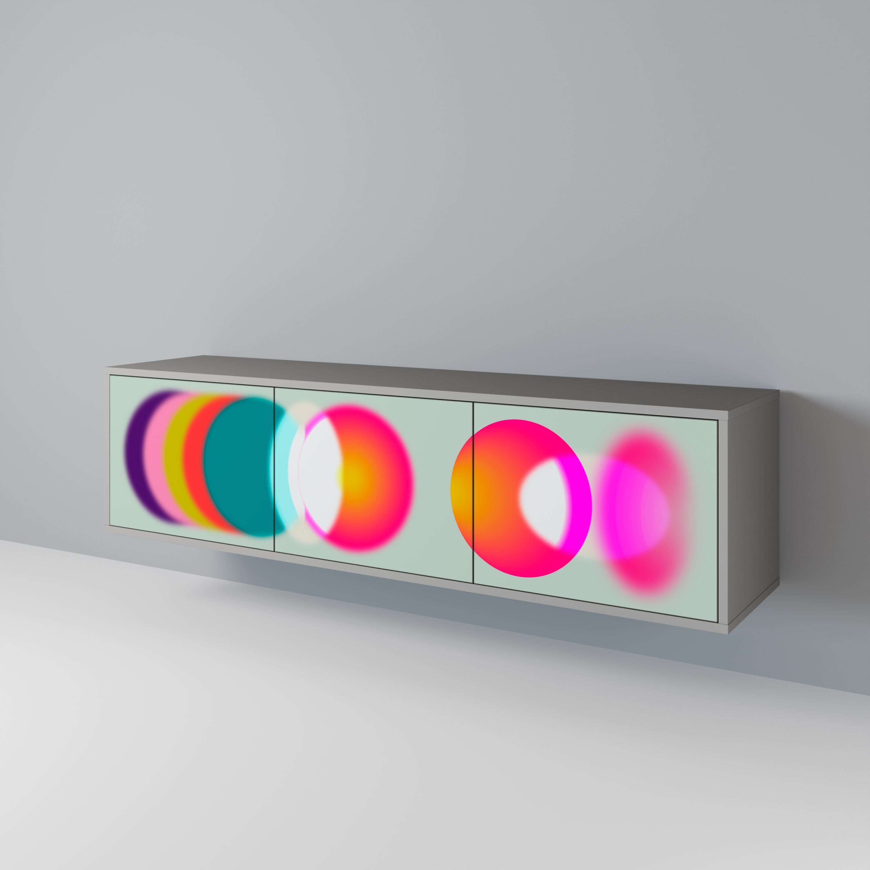 SYMPHONY OF COLORS Mueble de TV de 3 Puertas