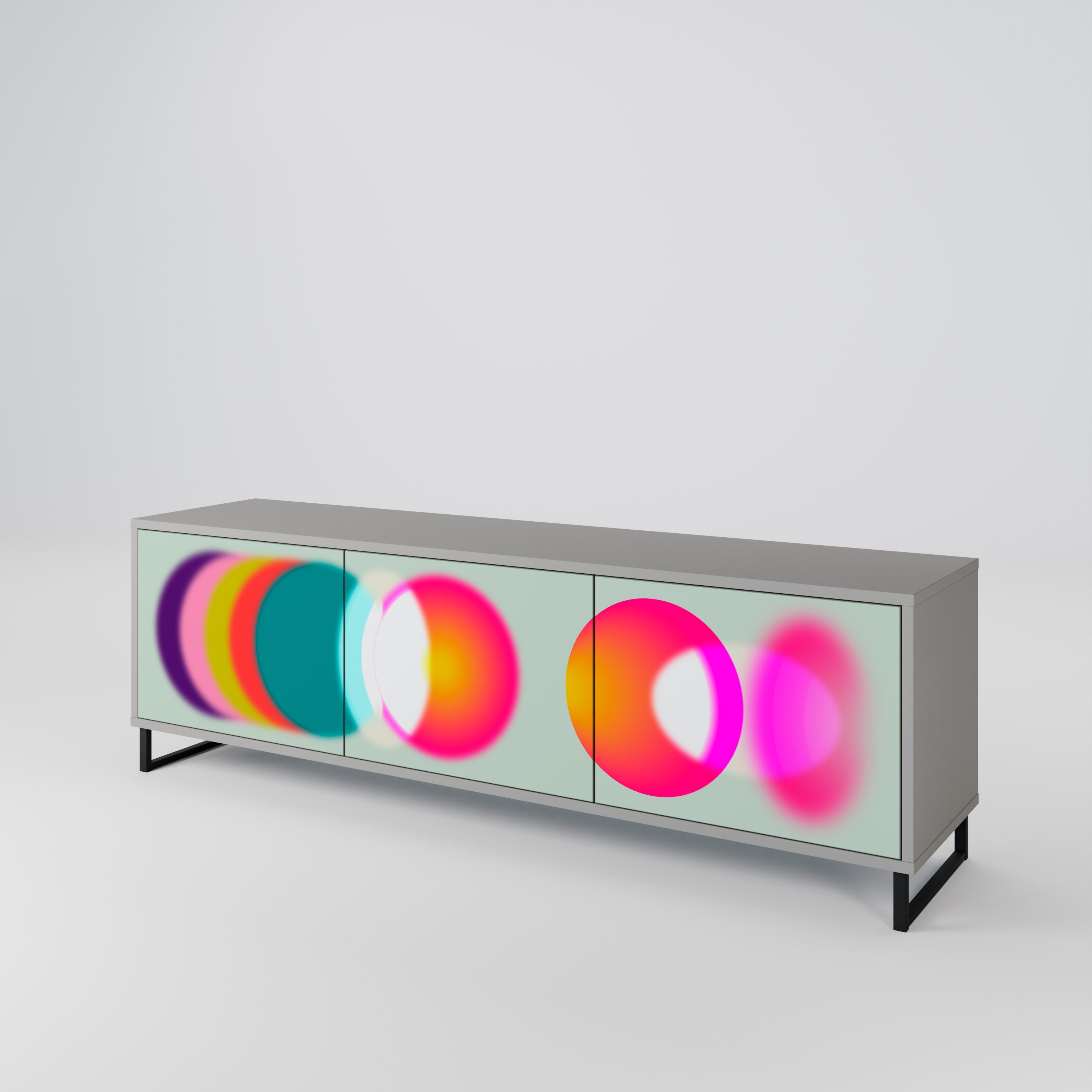 SYMPHONY OF COLORS Mueble de TV de 3 Puertas