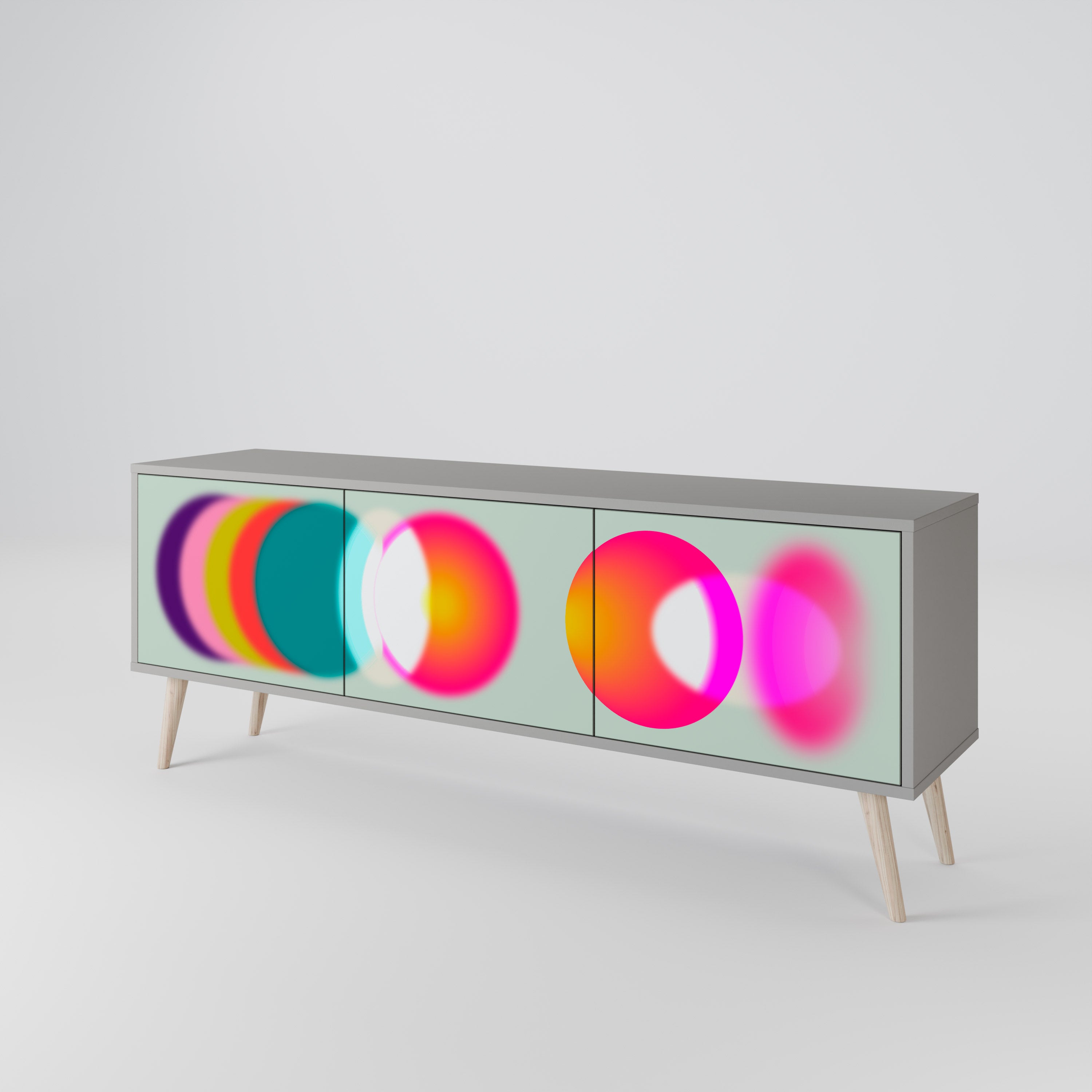 SYMPHONY OF COLORS Mueble de TV de 3 Puertas