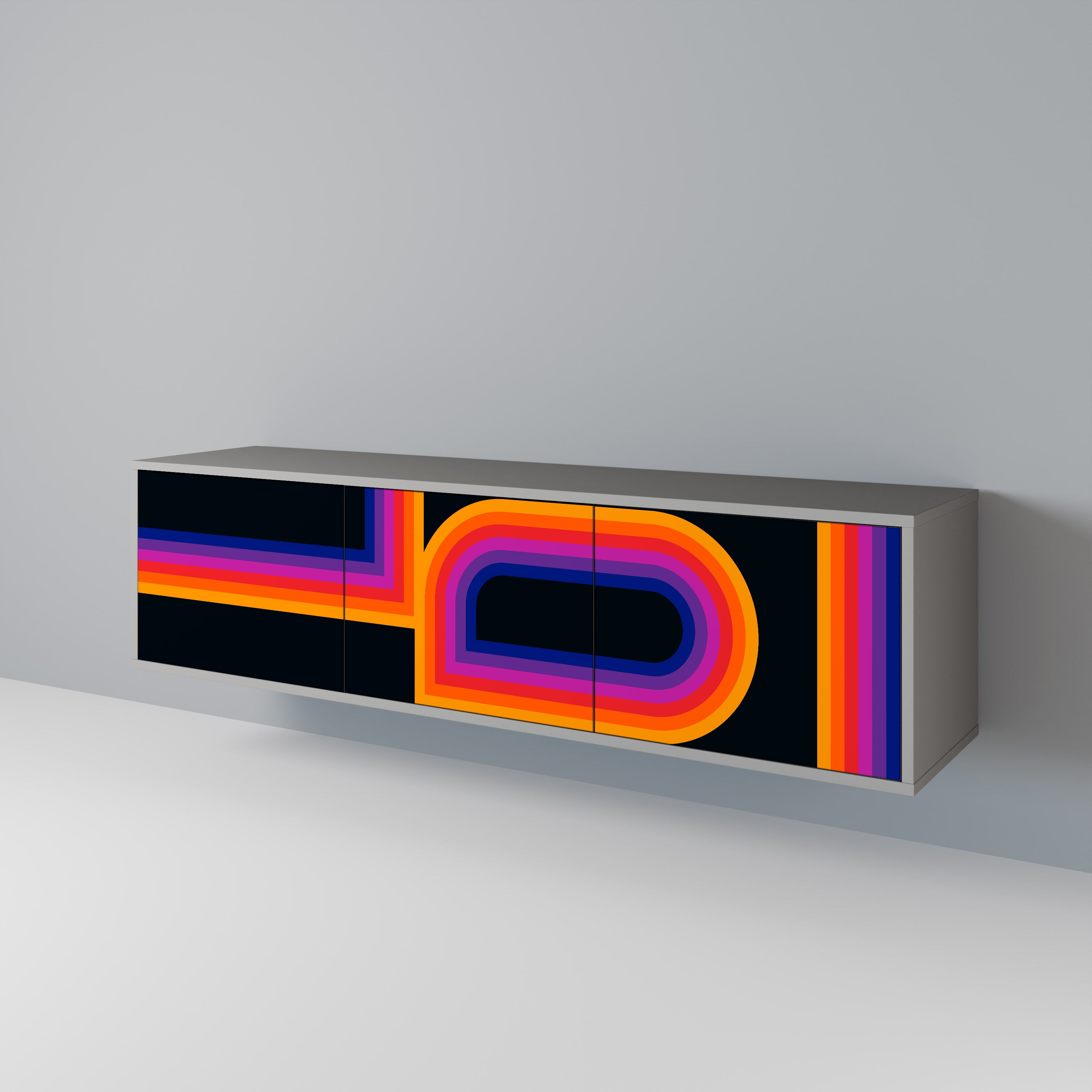 BLINDED BY THE LIGHTS Mueble de TV de 3 Puertas
