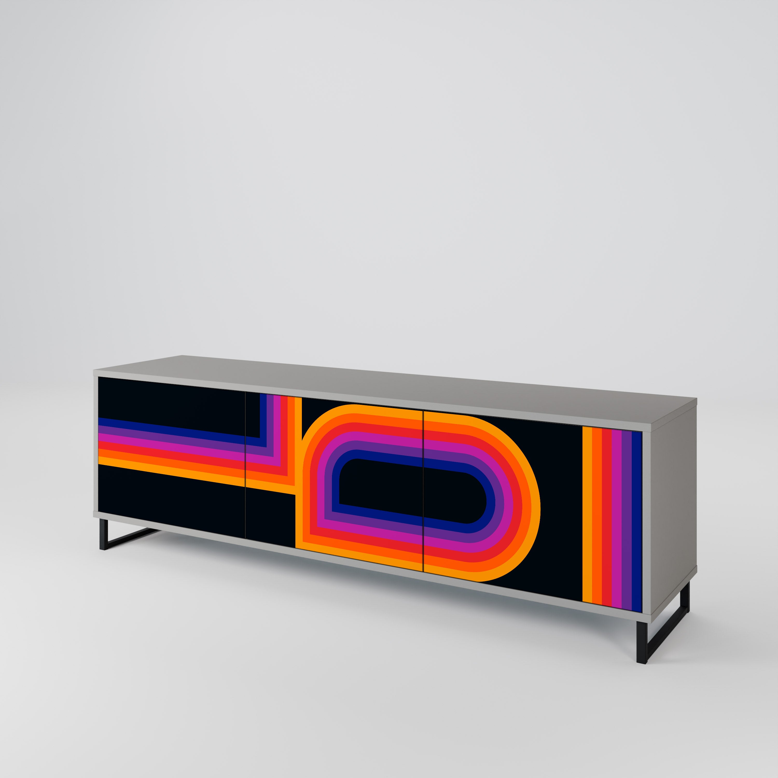 BLINDED BY THE LIGHTS Mueble de TV de 3 Puertas