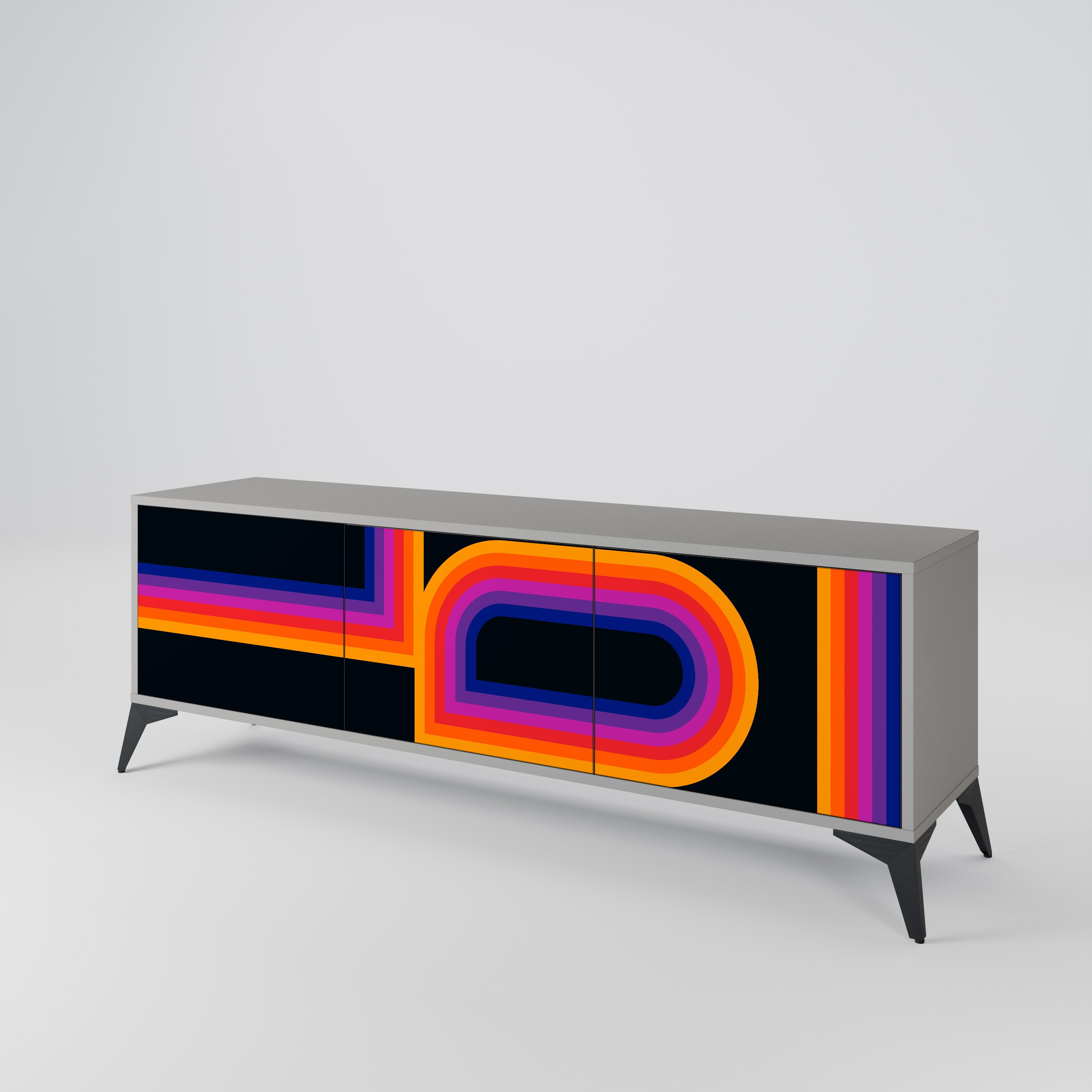 BLINDED BY THE LIGHTS Mueble de TV de 3 Puertas