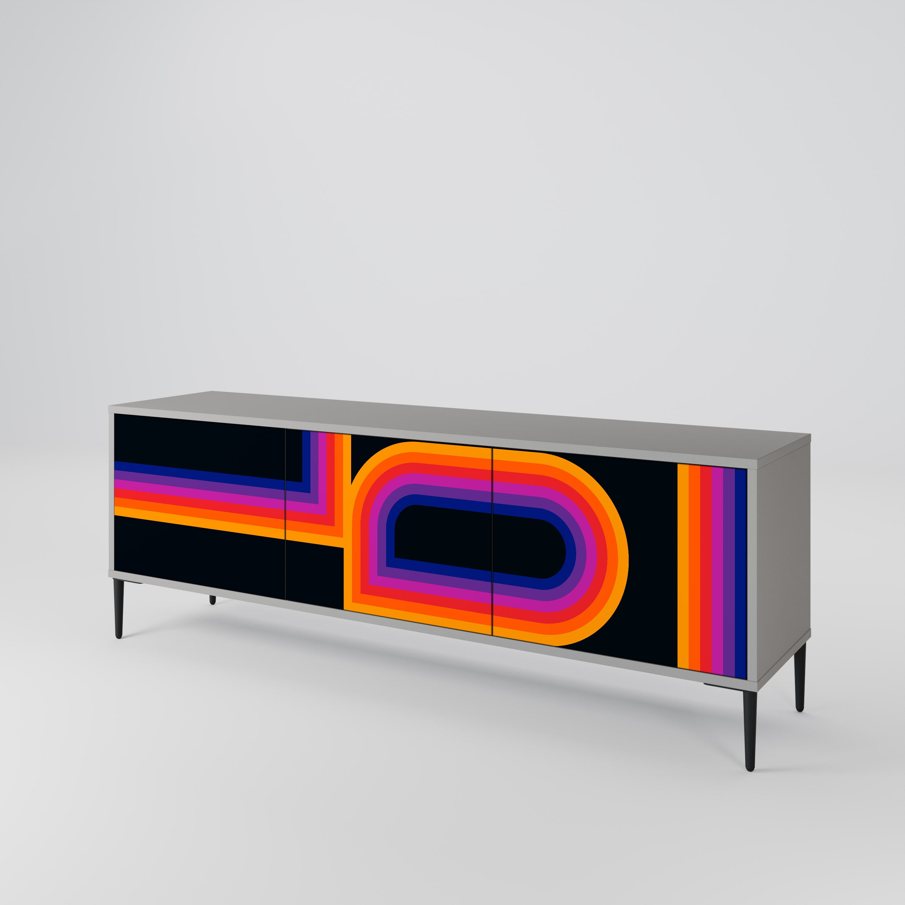 BLINDED BY THE LIGHTS Mueble de TV de 3 Puertas