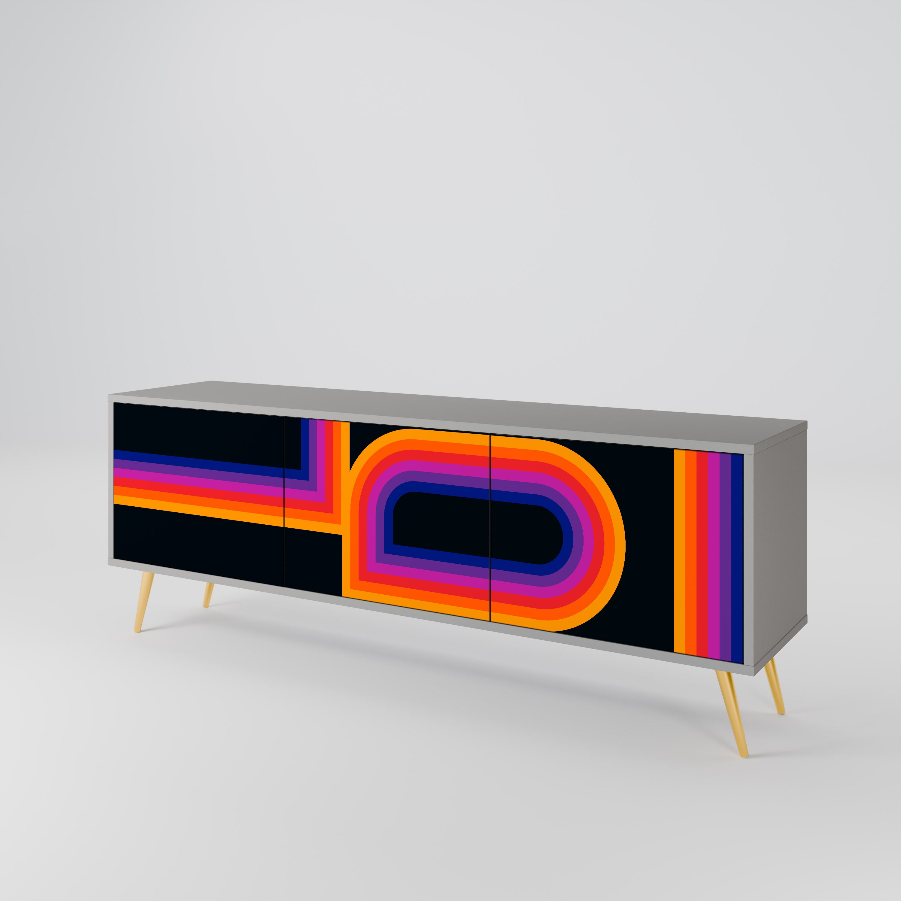 BLINDED BY THE LIGHTS Mueble de TV de 3 Puertas