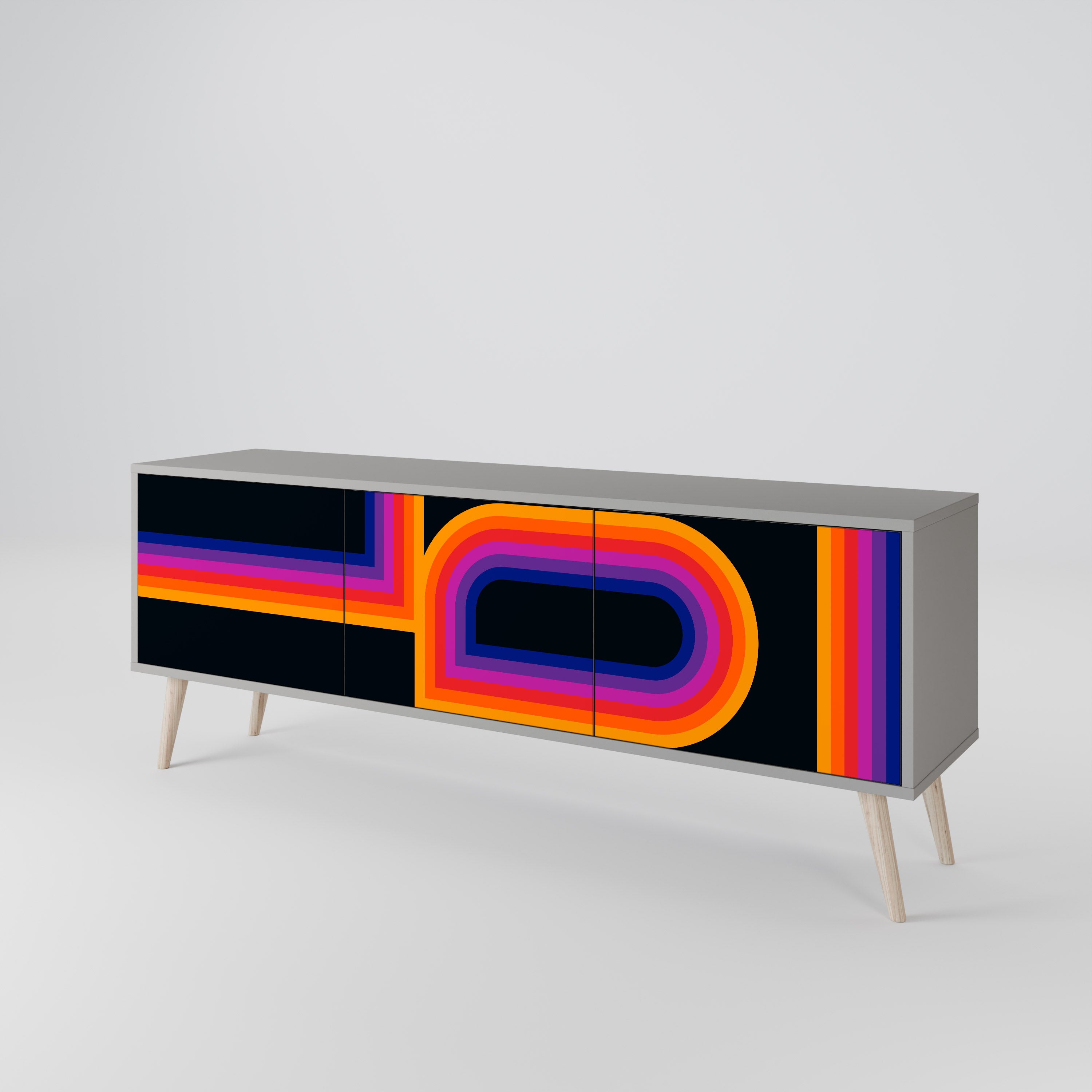BLINDED BY THE LIGHTS Mueble de TV de 3 Puertas