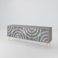 CIRCLE CONCRETE 3-Door TV Cabinet