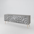 CIRCLE CONCRETE 3-Door TV Cabinet