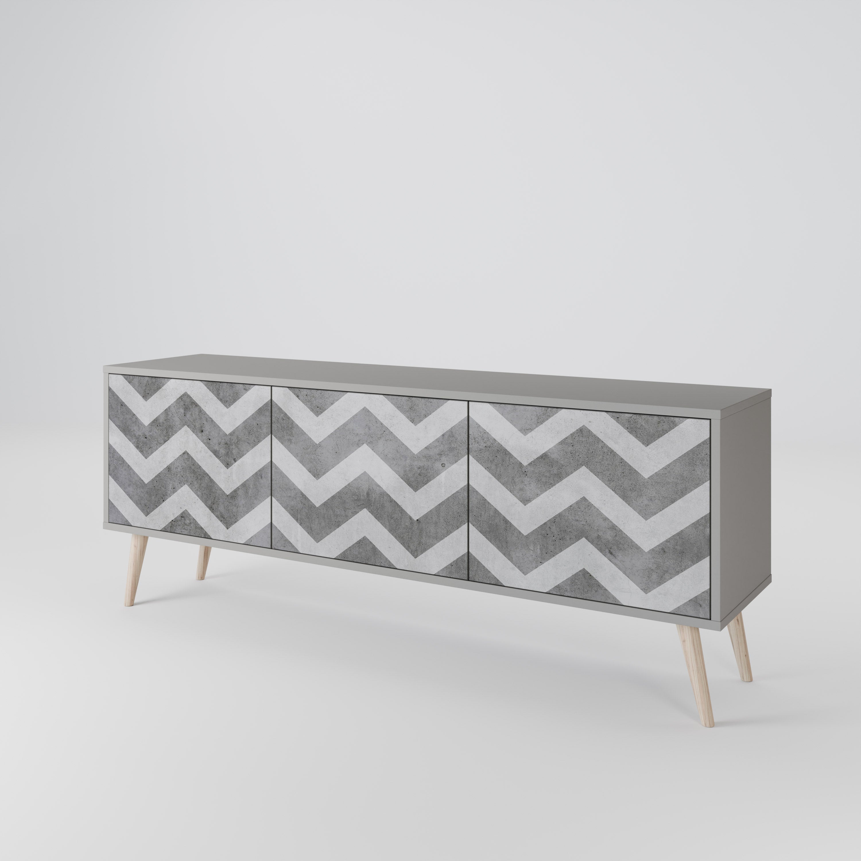 TOUGH ZIG ZAG Mueble de TV de 3 Puertas