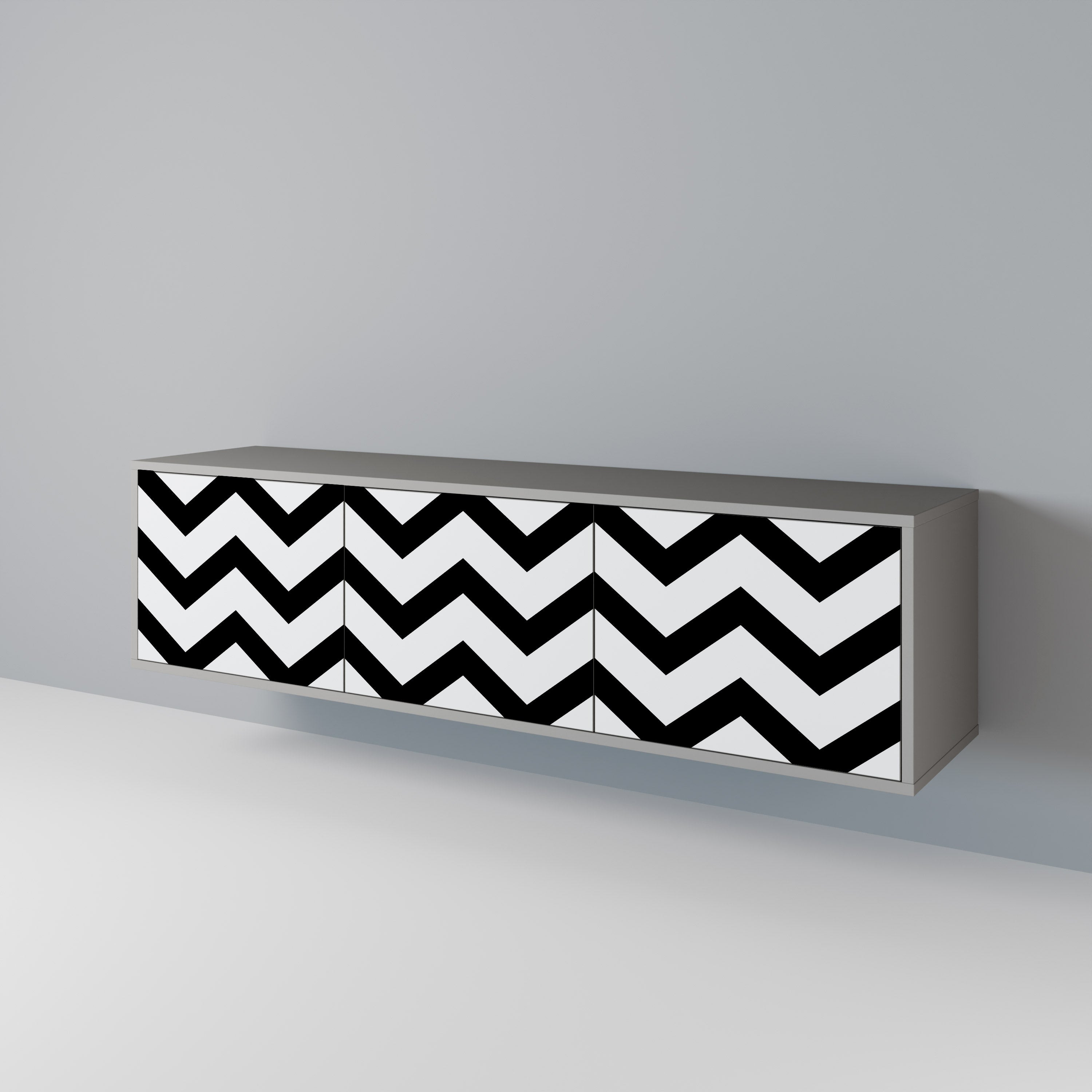CLASSIC ZIG ZAG Mueble de TV de 3 Puertas