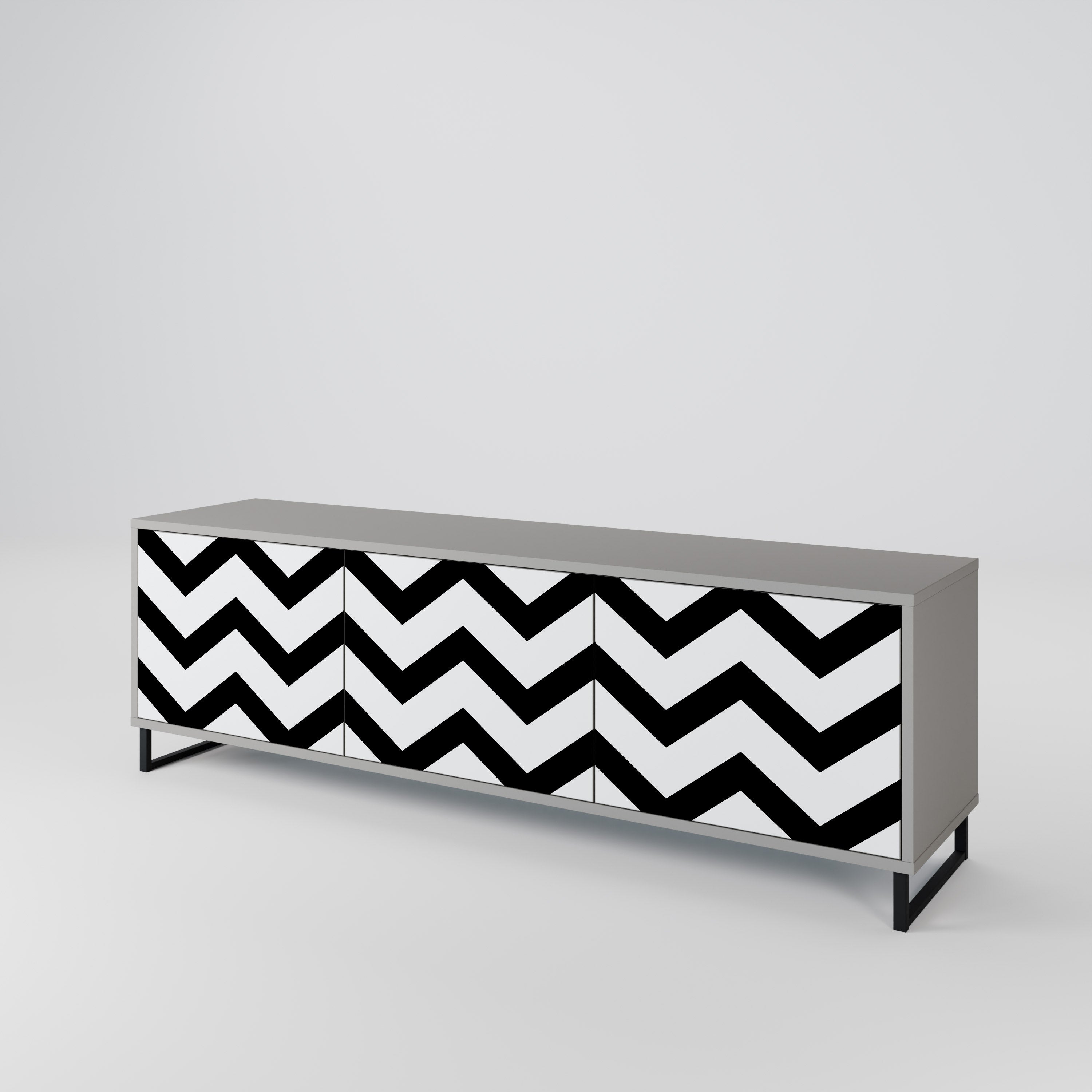 CLASSIC ZIG ZAG Mueble de TV de 3 Puertas