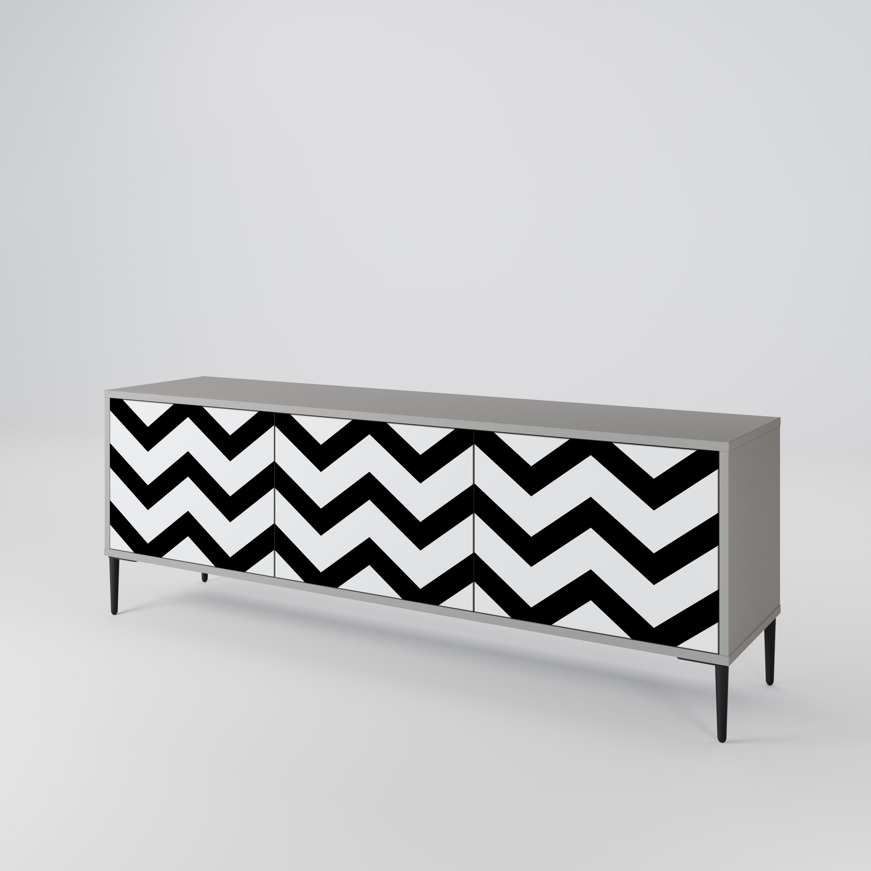 CLASSIC ZIG ZAG Mueble de TV de 3 Puertas