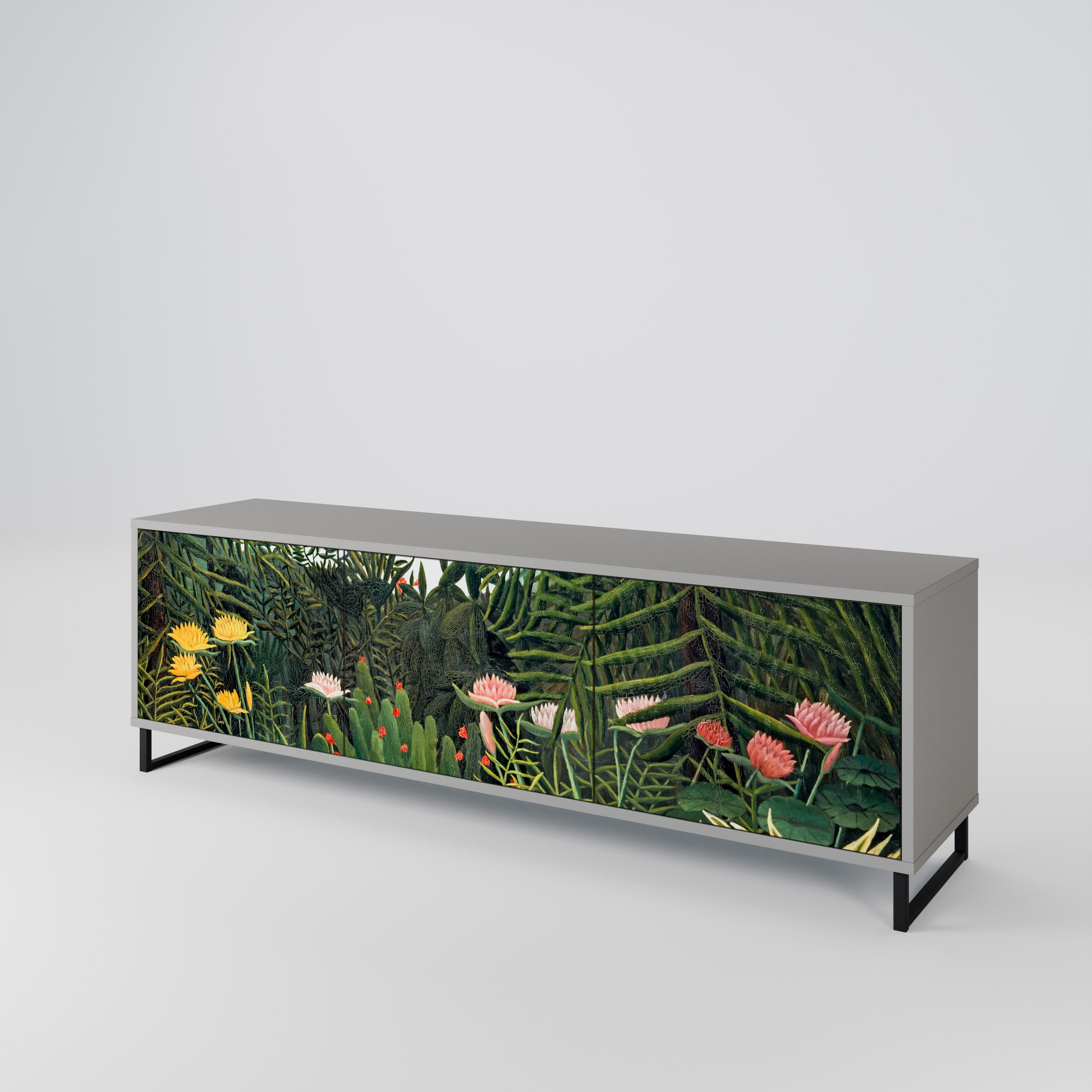 VIRGIN FOREST WITH SUNSET Mueble de TV de 3 Puertas