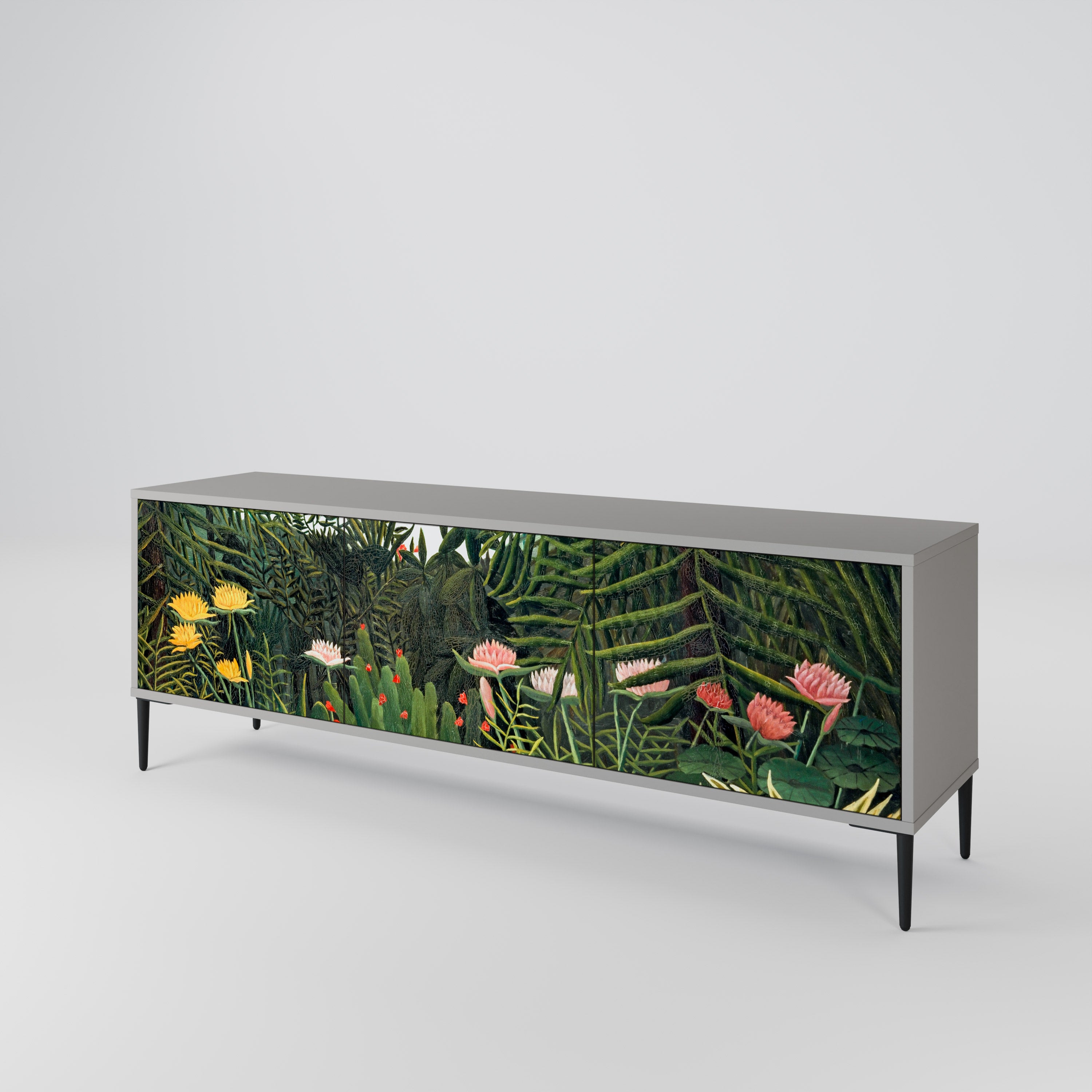 VIRGIN FOREST WITH SUNSET Mueble de TV de 3 Puertas
