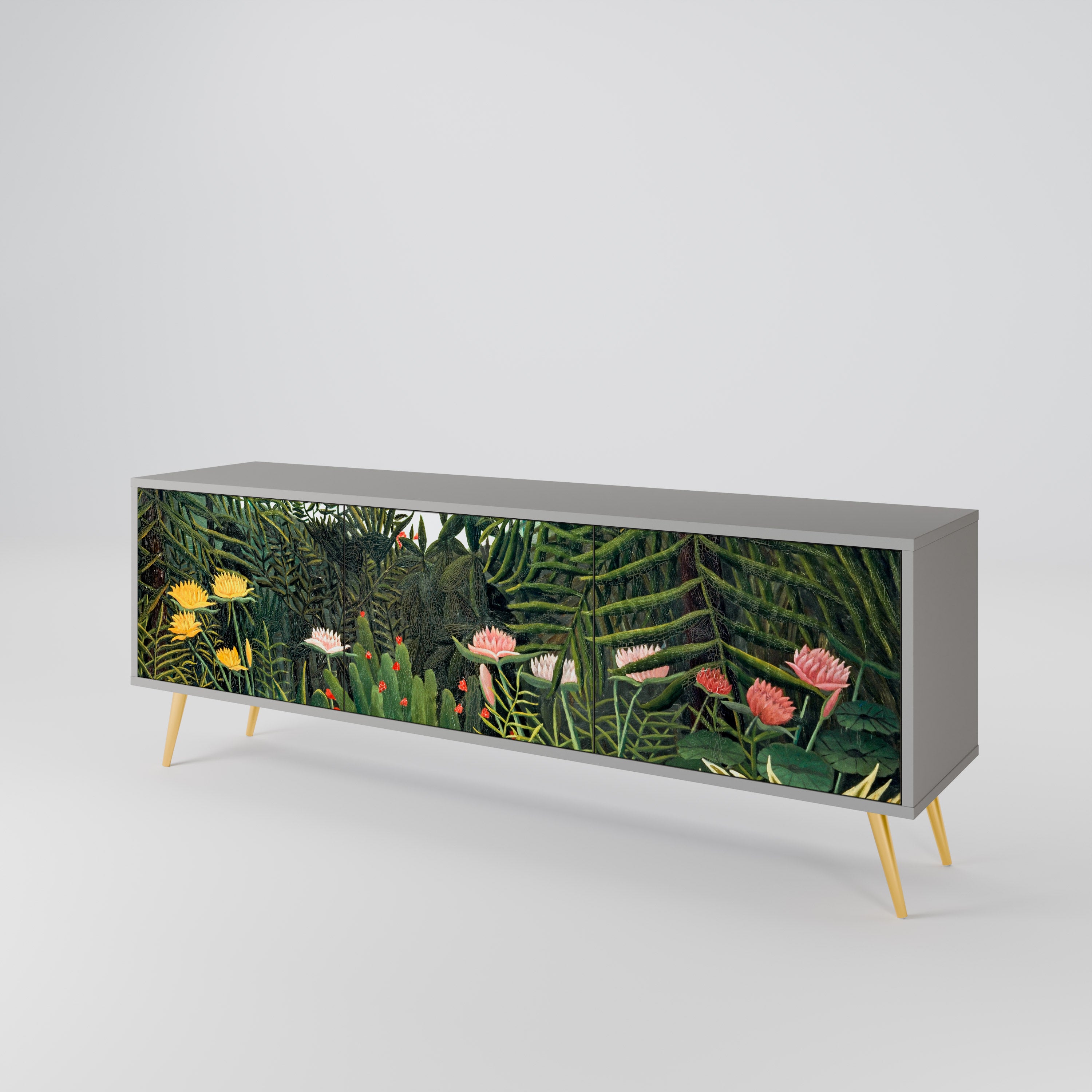 VIRGIN FOREST WITH SUNSET Mueble de TV de 3 Puertas