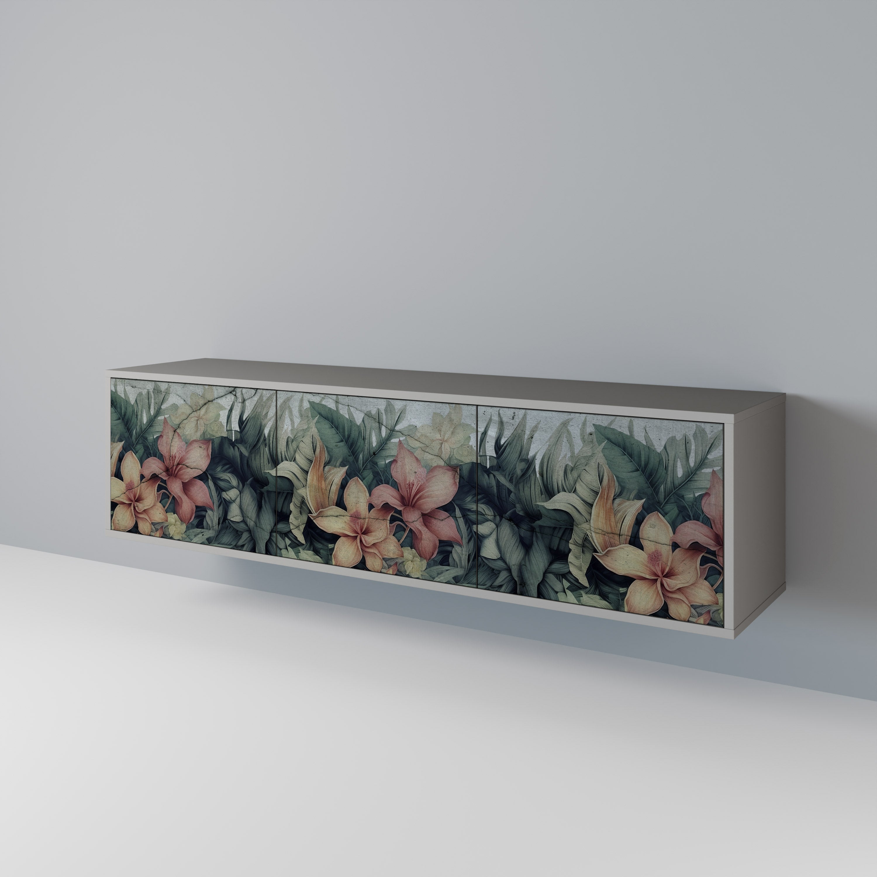 HEAVENLY BLOOM Mueble de TV de 3 Puertas