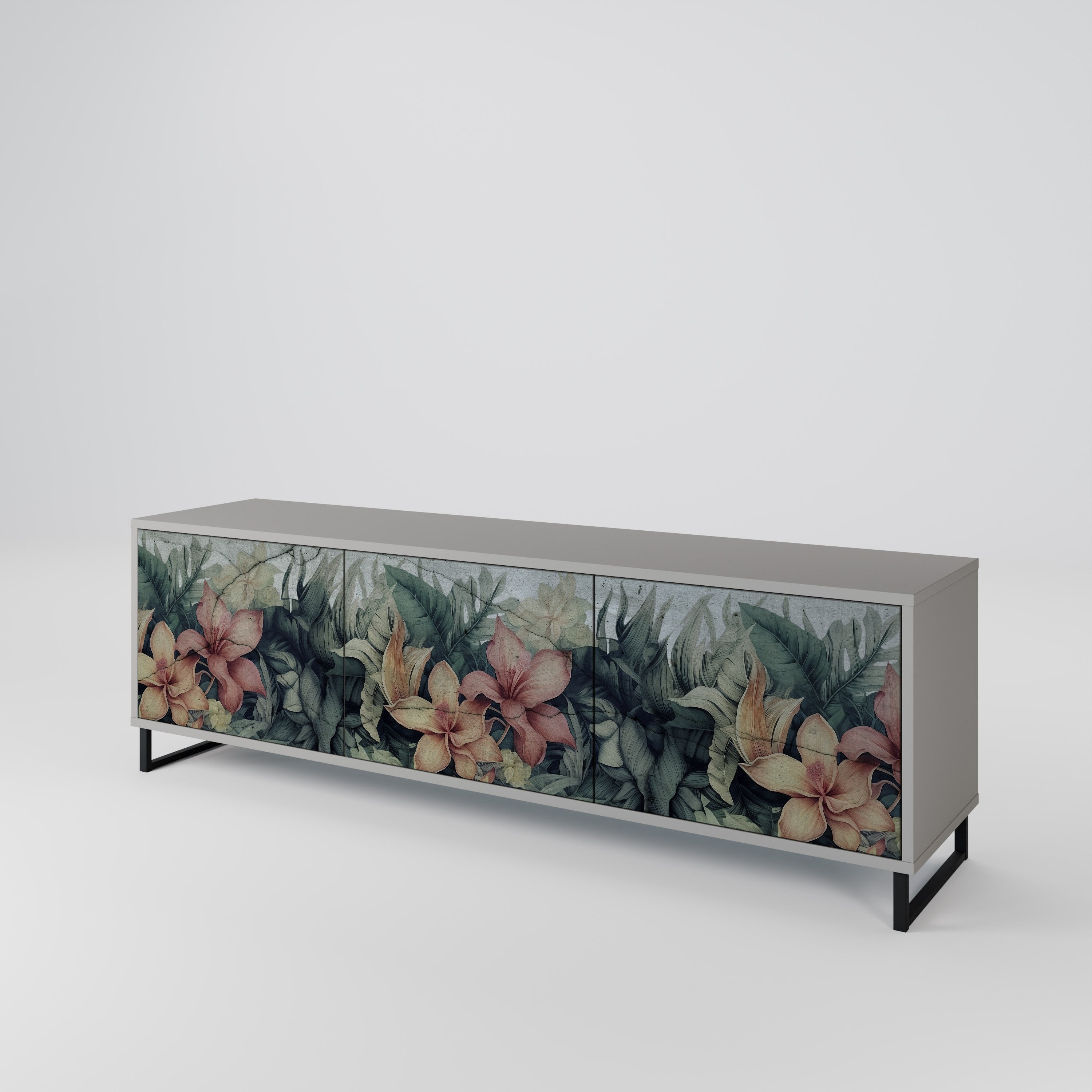 HEAVENLY BLOOM Mueble de TV de 3 Puertas