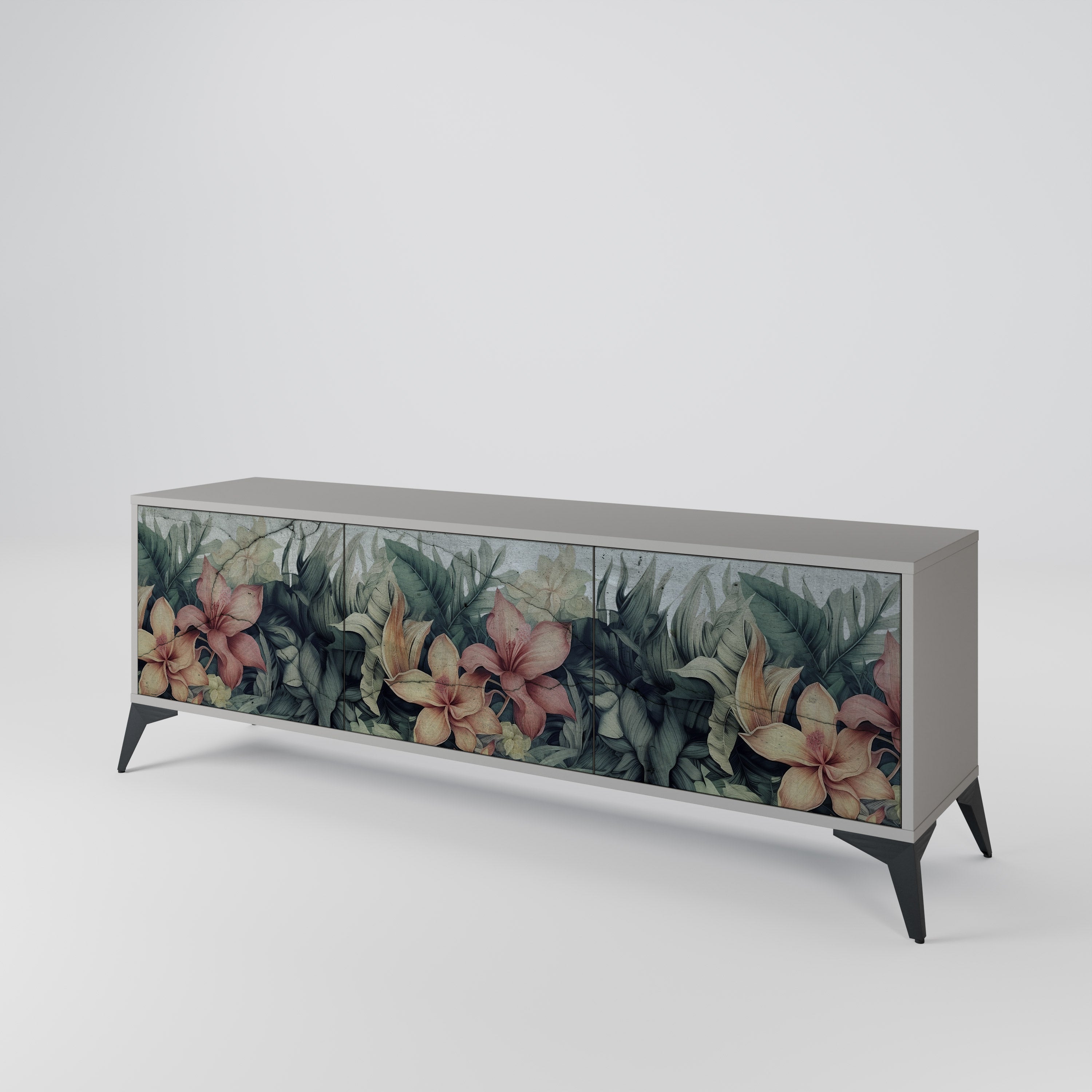 HEAVENLY BLOOM Mueble de TV de 3 Puertas