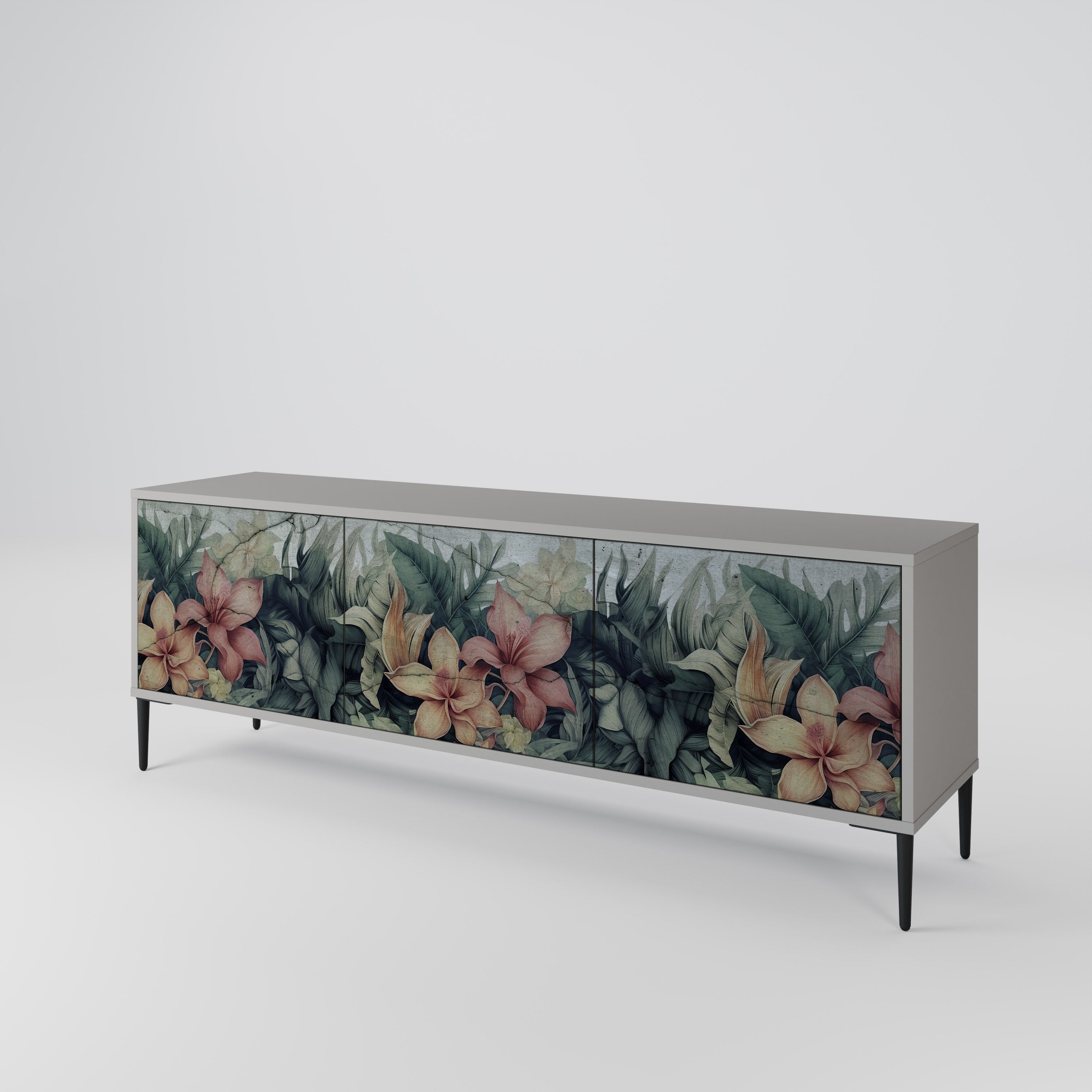 HEAVENLY BLOOM Mueble de TV de 3 Puertas