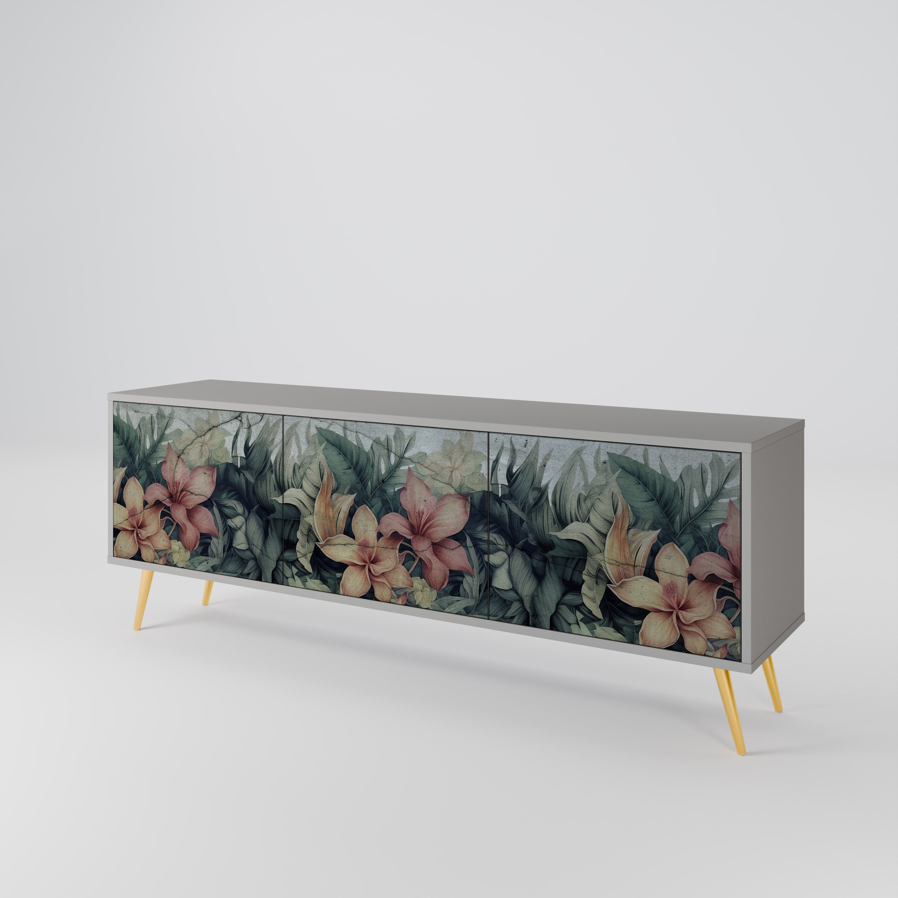 HEAVENLY BLOOM Mueble de TV de 3 Puertas