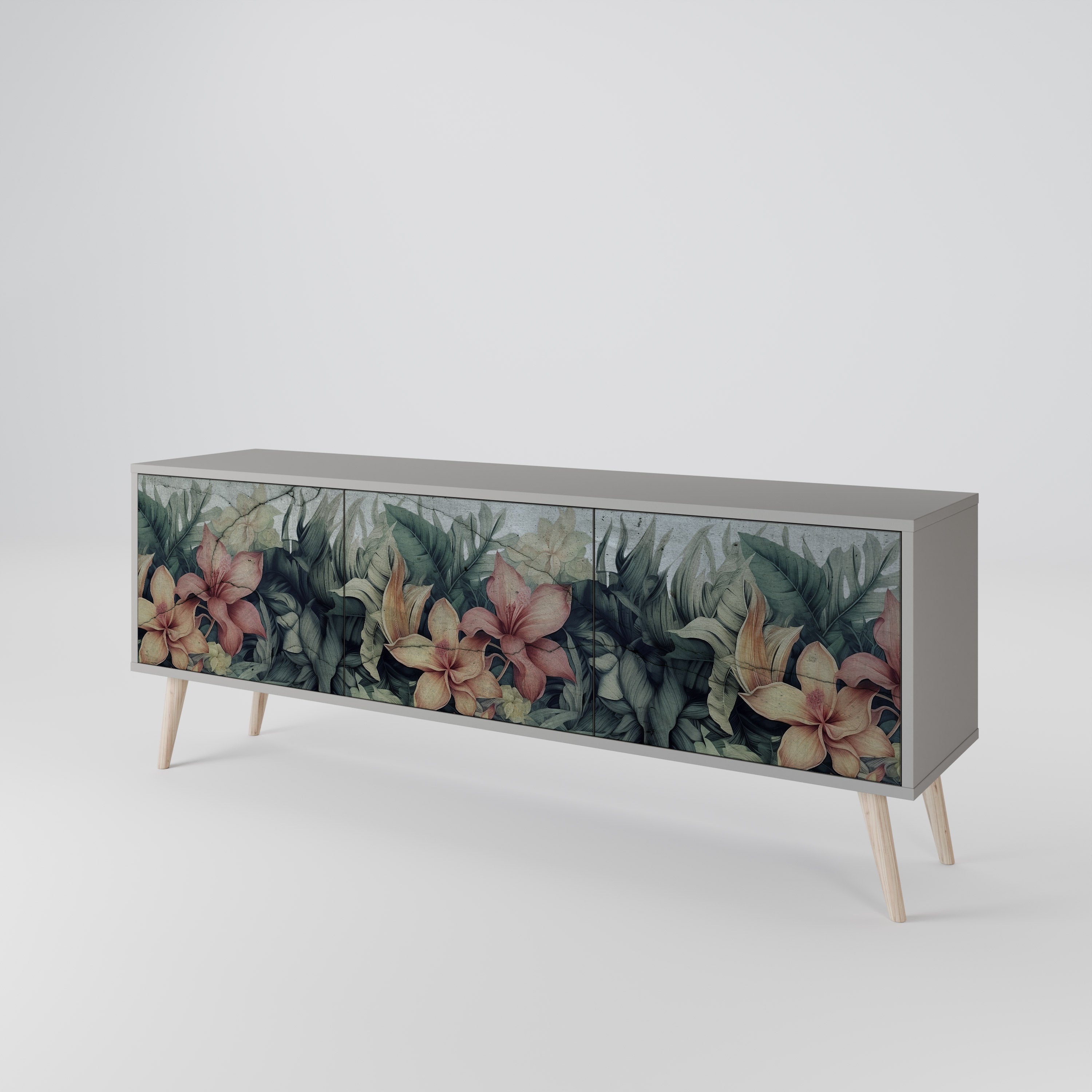 HEAVENLY BLOOM Mueble de TV de 3 Puertas