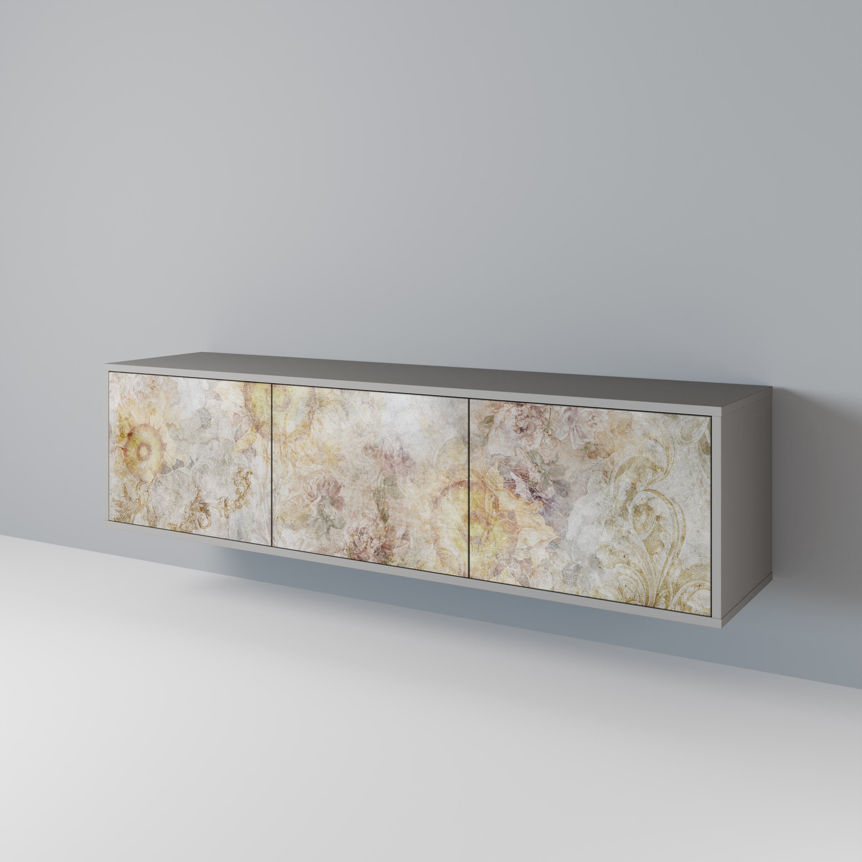 SUNFLOWER BLUR Mueble de TV de 3 Puertas