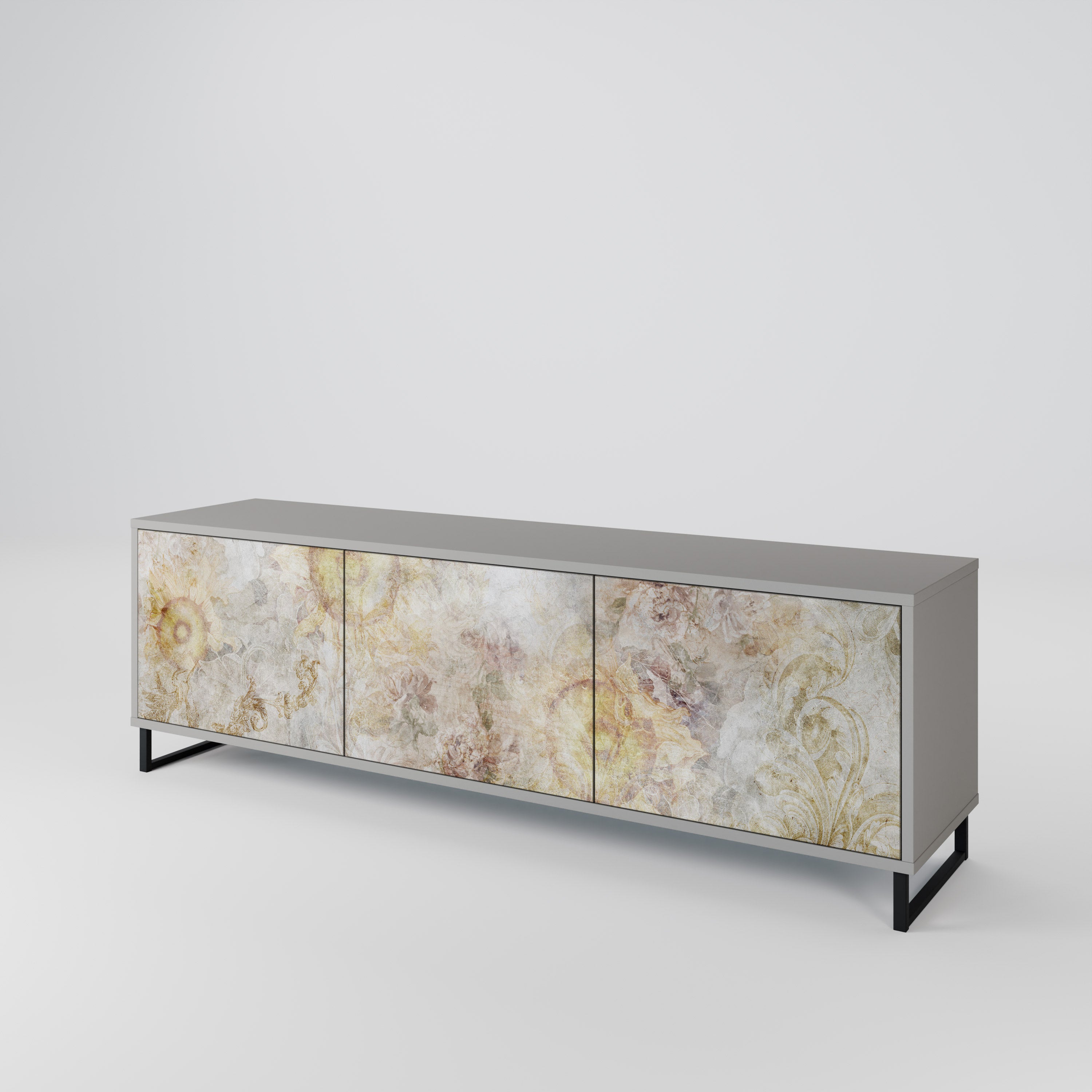 SUNFLOWER BLUR Mueble de TV de 3 Puertas