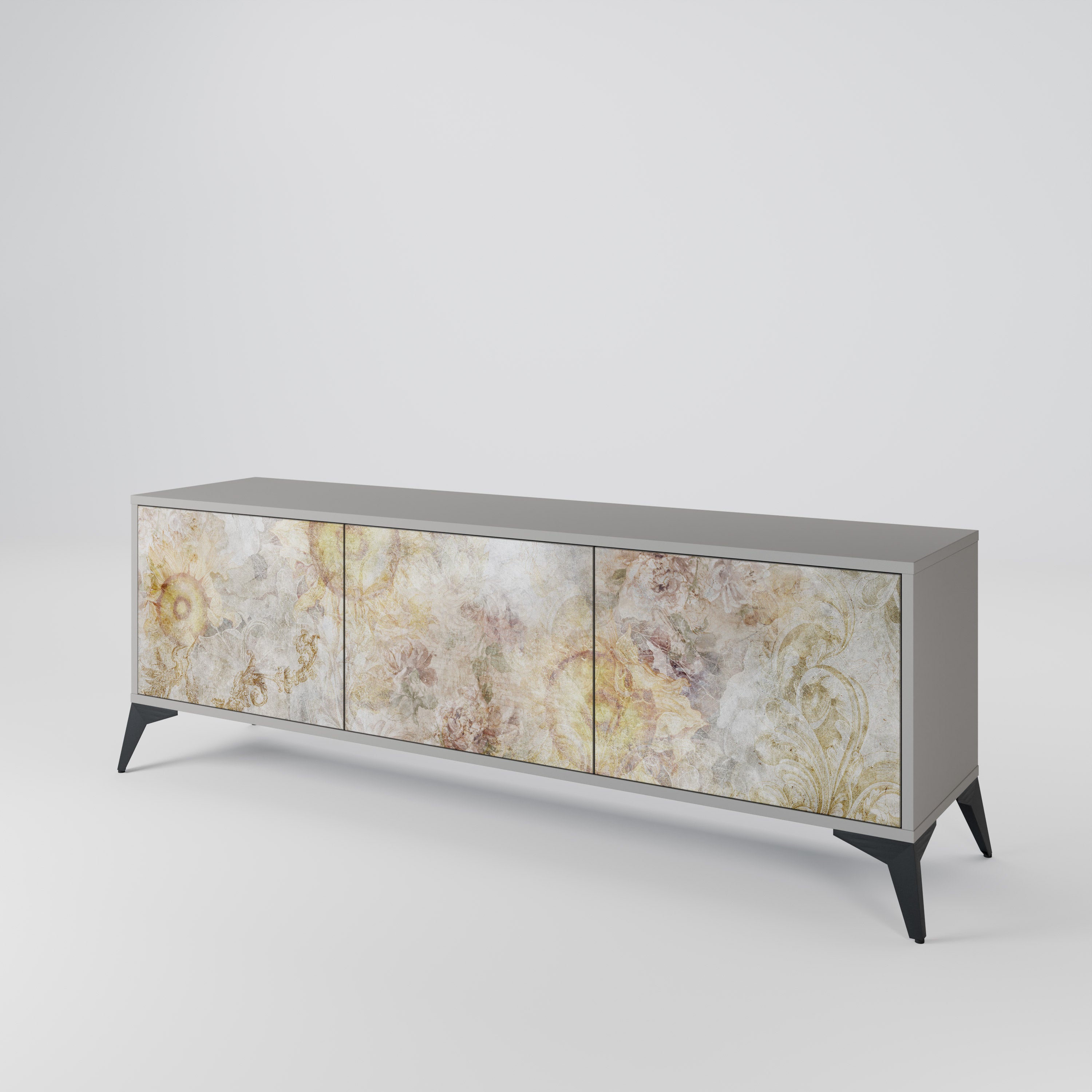 SUNFLOWER BLUR Mueble de TV de 3 Puertas