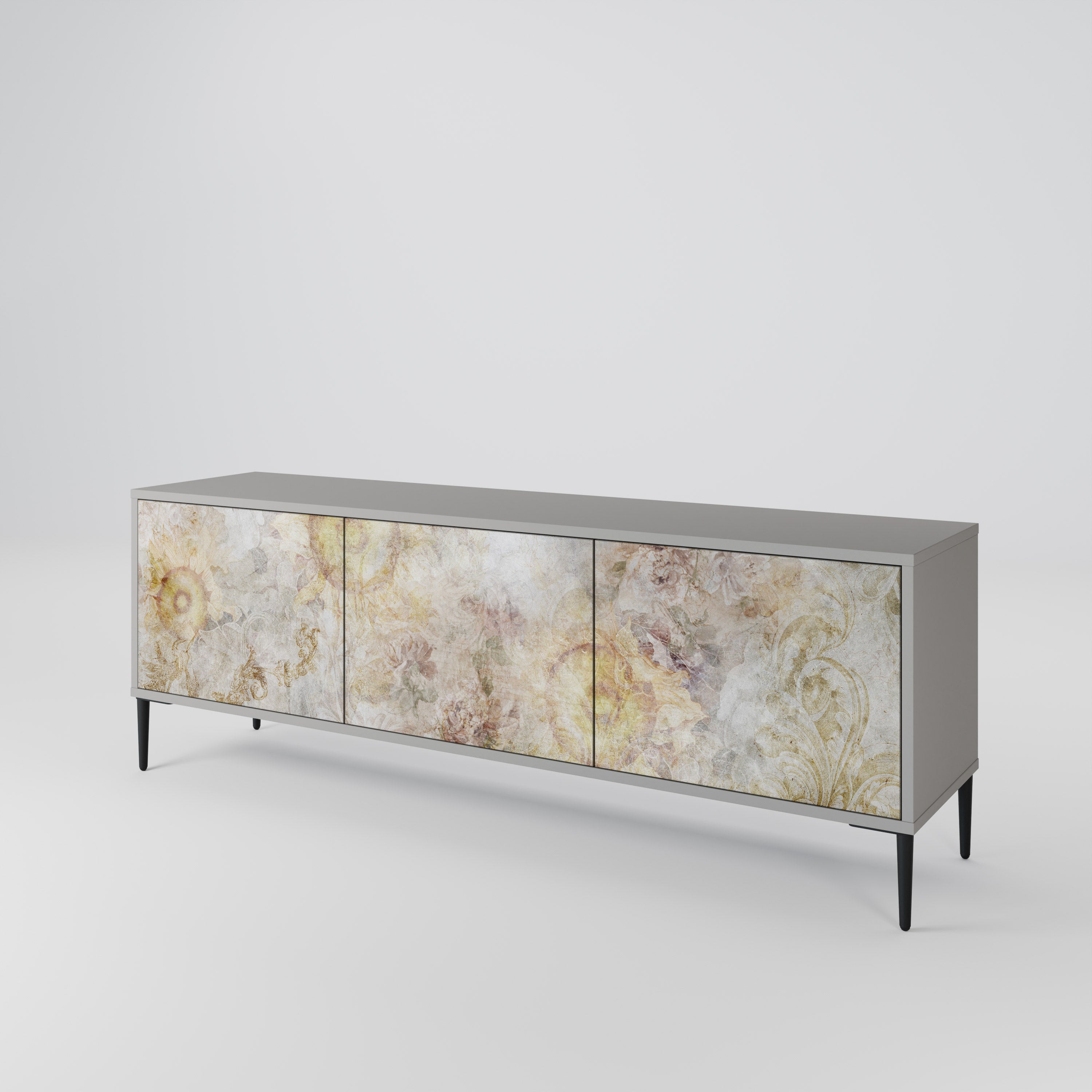 SUNFLOWER BLUR Mueble de TV de 3 Puertas