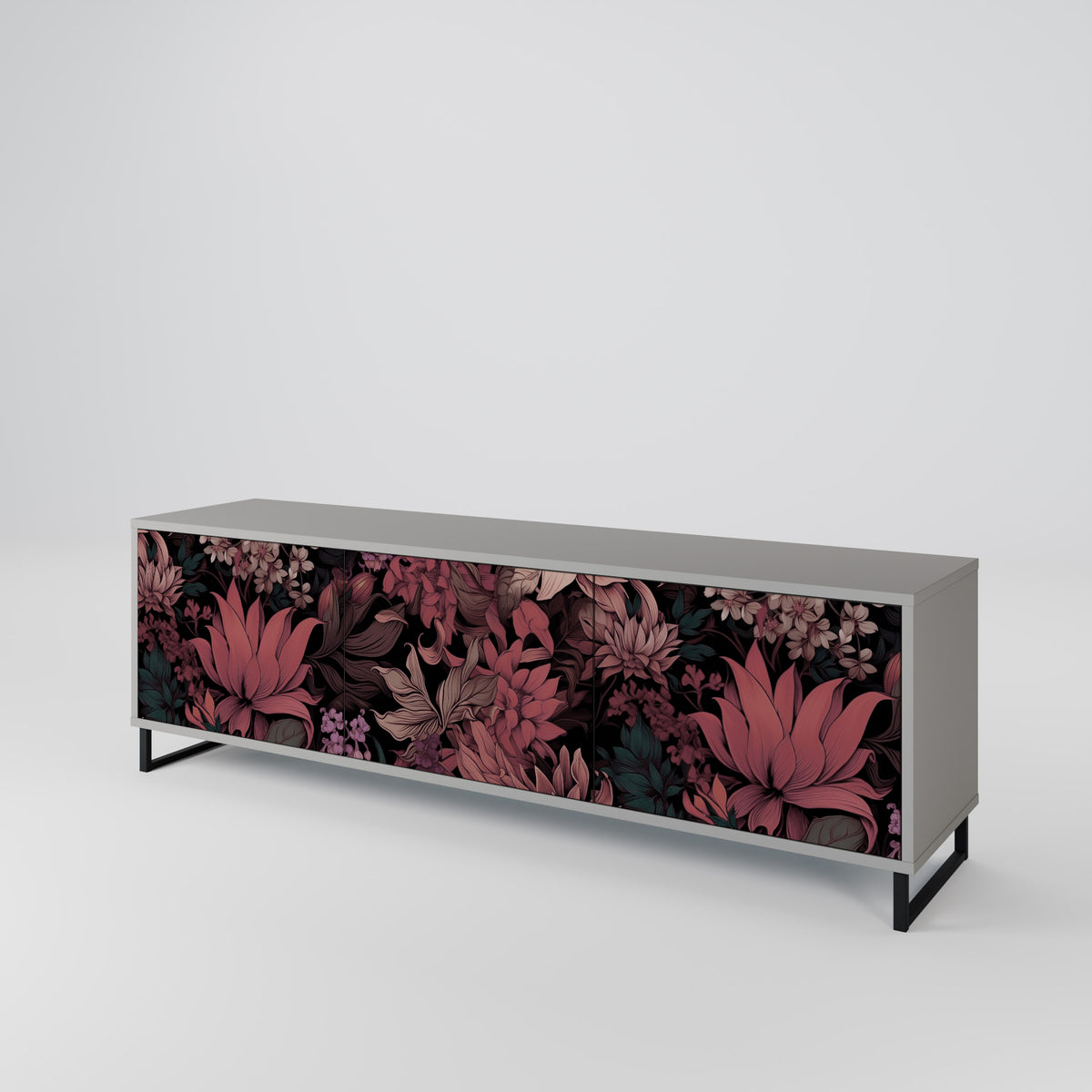 FLORAL WHISPER Móvel de TV de 3 Portas